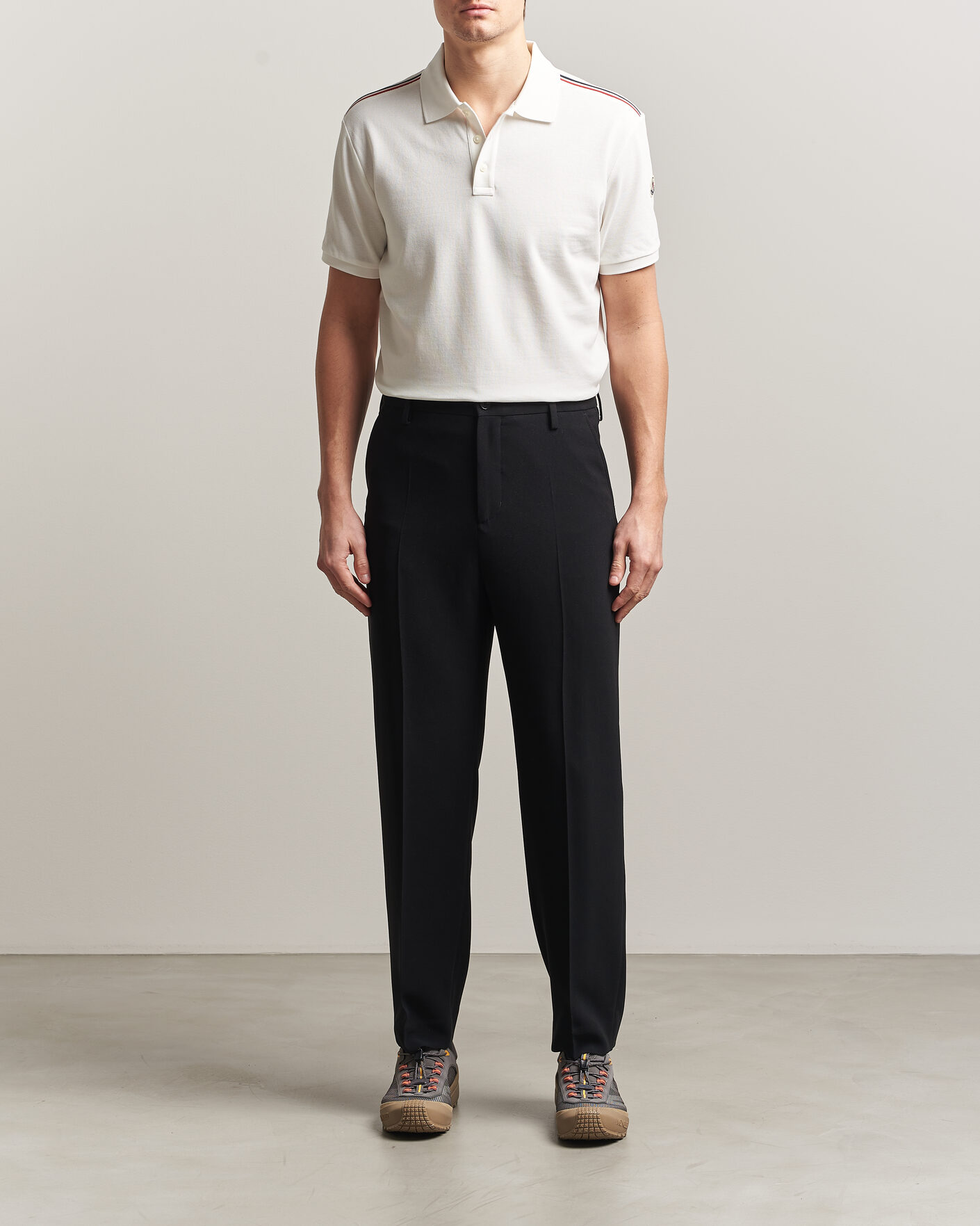 Herr | Pikéer | Moncler | Tricolore Shoulder Polo White