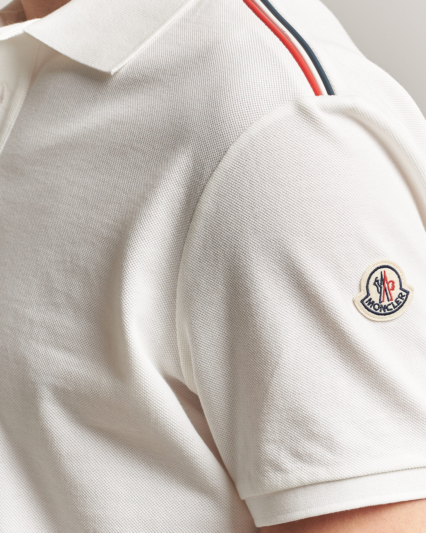 Herr | Pikéer | Moncler | Tricolore Shoulder Polo White