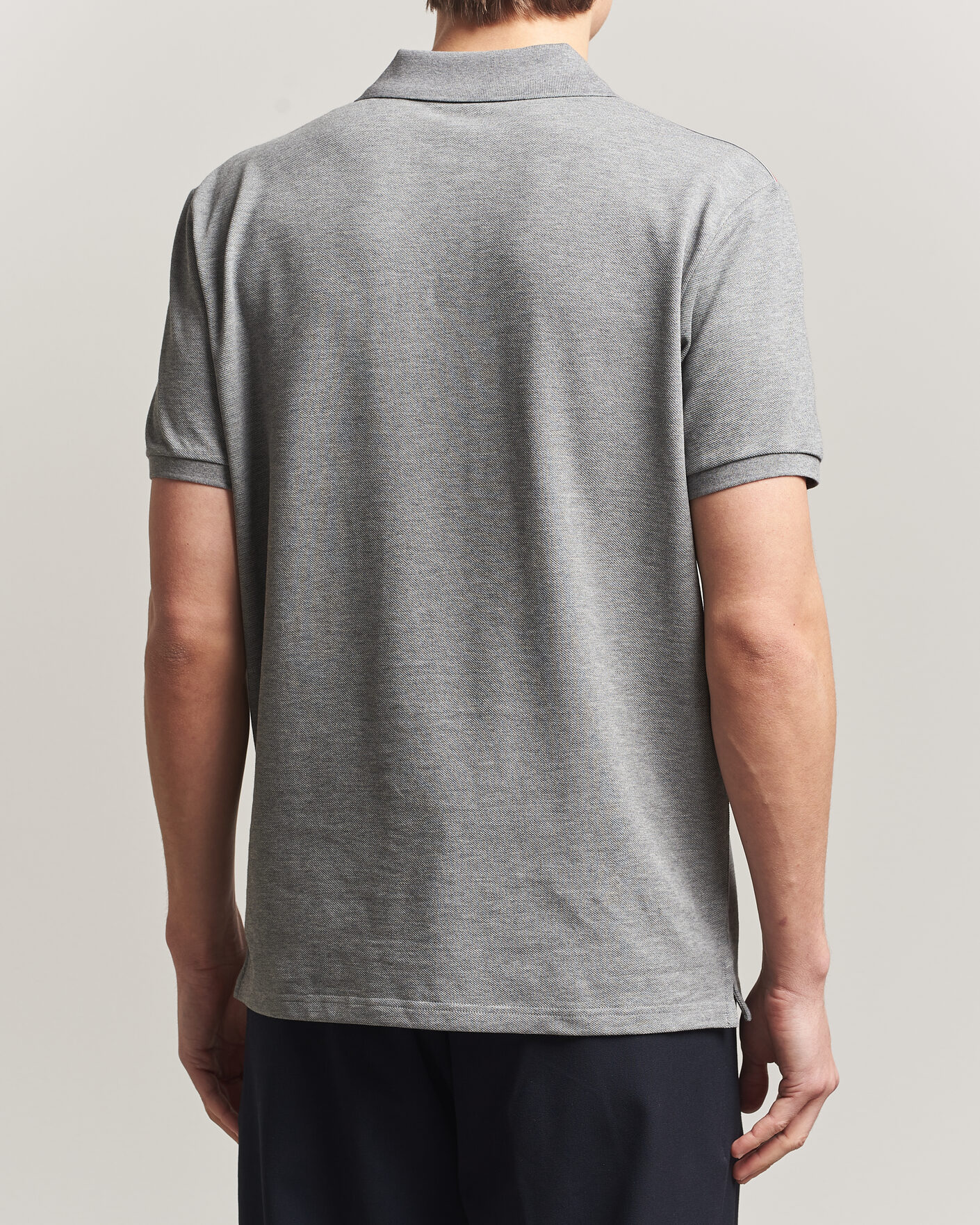 Herr | Pikéer | Moncler | Tricolore Shoulder Polo Light Grey