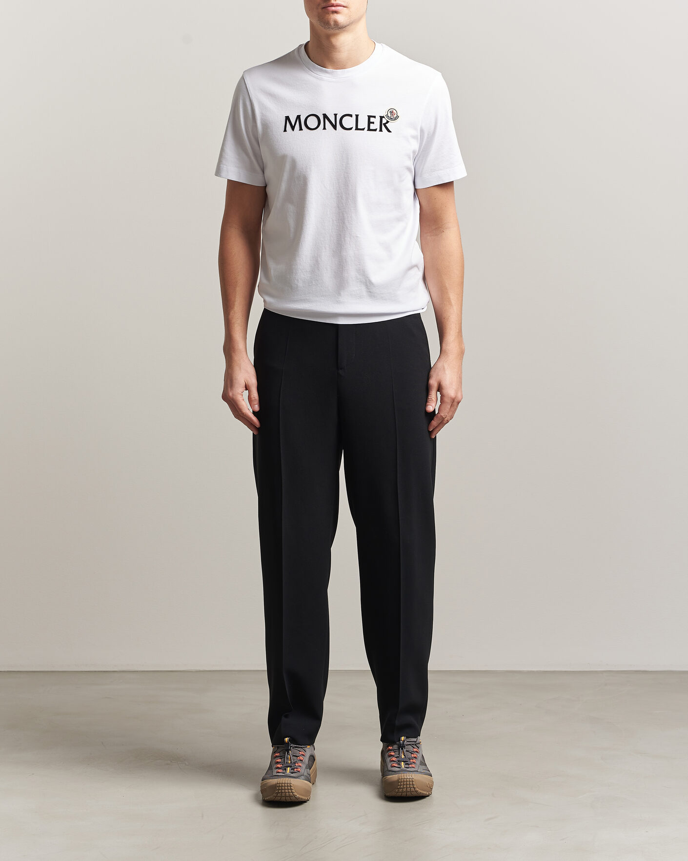 Herr | T-Shirts | Moncler | Lettering Logo T-Shirt White