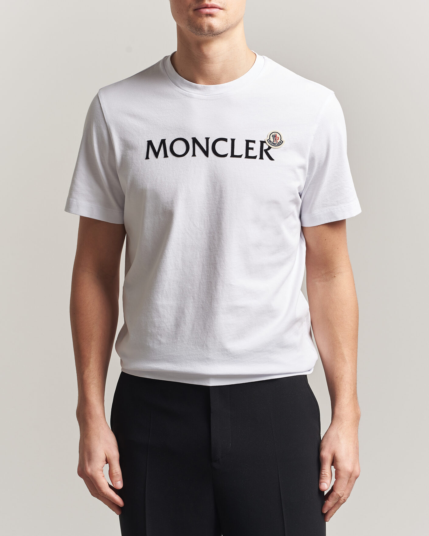 Herr | T-Shirts | Moncler | Lettering Logo T-Shirt White