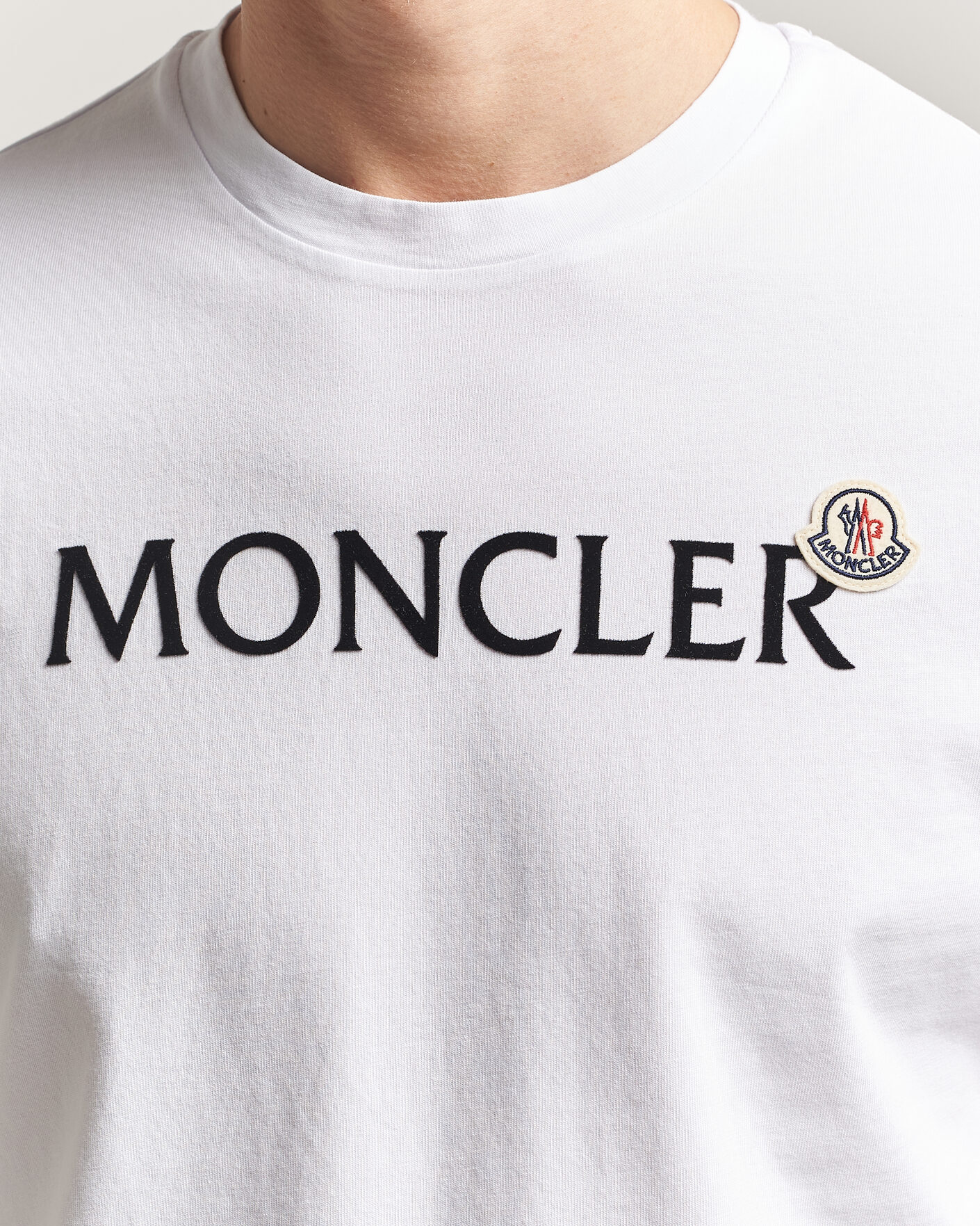Herr | T-Shirts | Moncler | Lettering Logo T-Shirt White