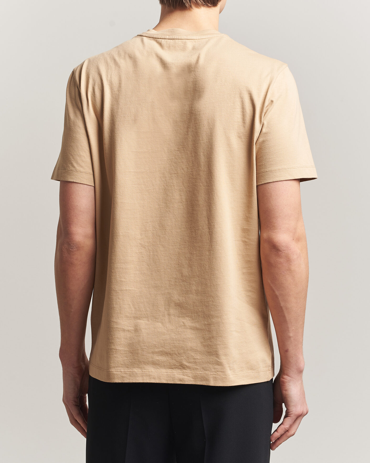 Herr | T-Shirts | Moncler | Lettering Logo T-Shirt Beige