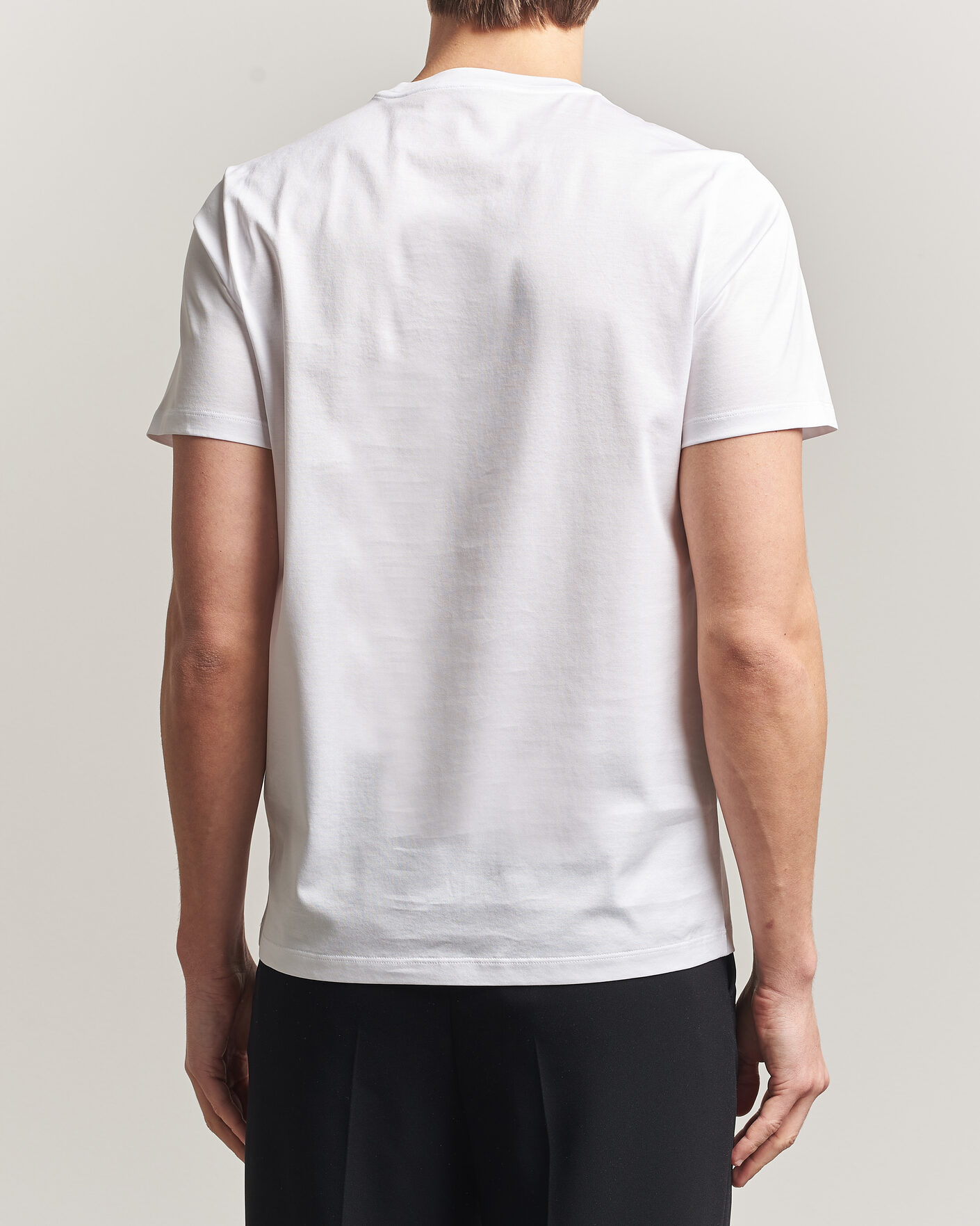 Herr | T-Shirts | Moncler | Double Logo T-Shirt White