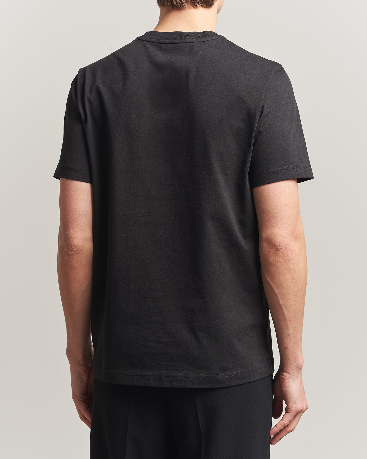 Herr | T-Shirts | Moncler | Flock Print Logo T-Shirt Black