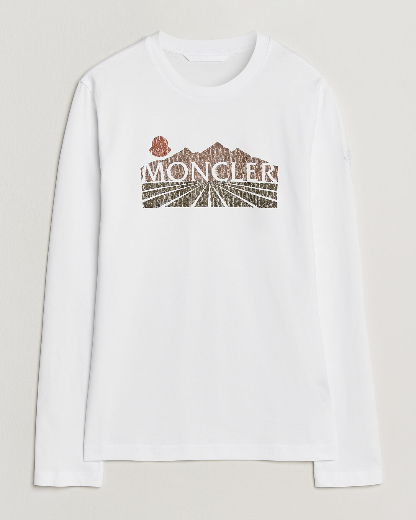 Herr | T-Shirts | Moncler | Graphic Long Sleeve T-Shirt White