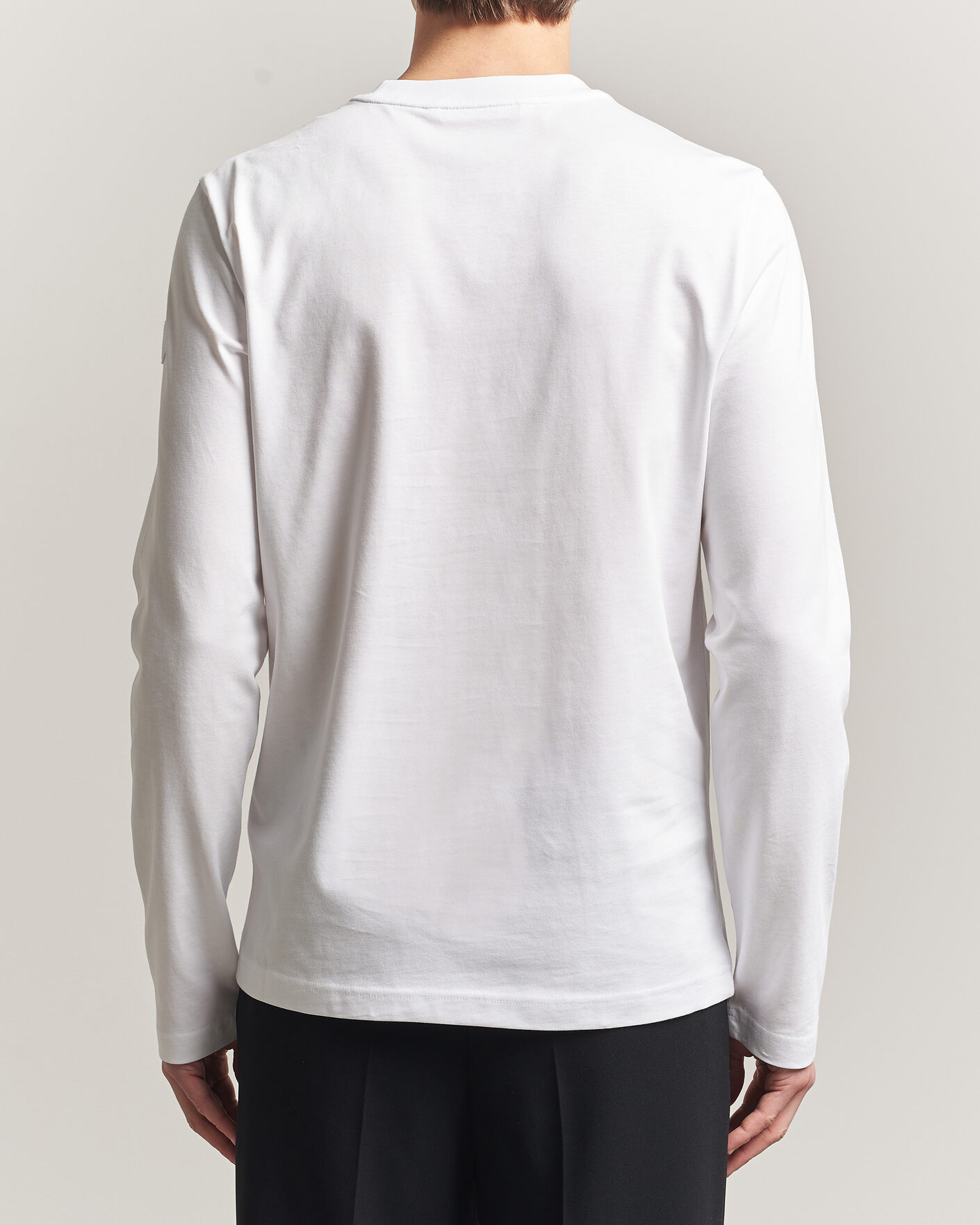 Herr | T-Shirts | Moncler | Graphic Long Sleeve T-Shirt White