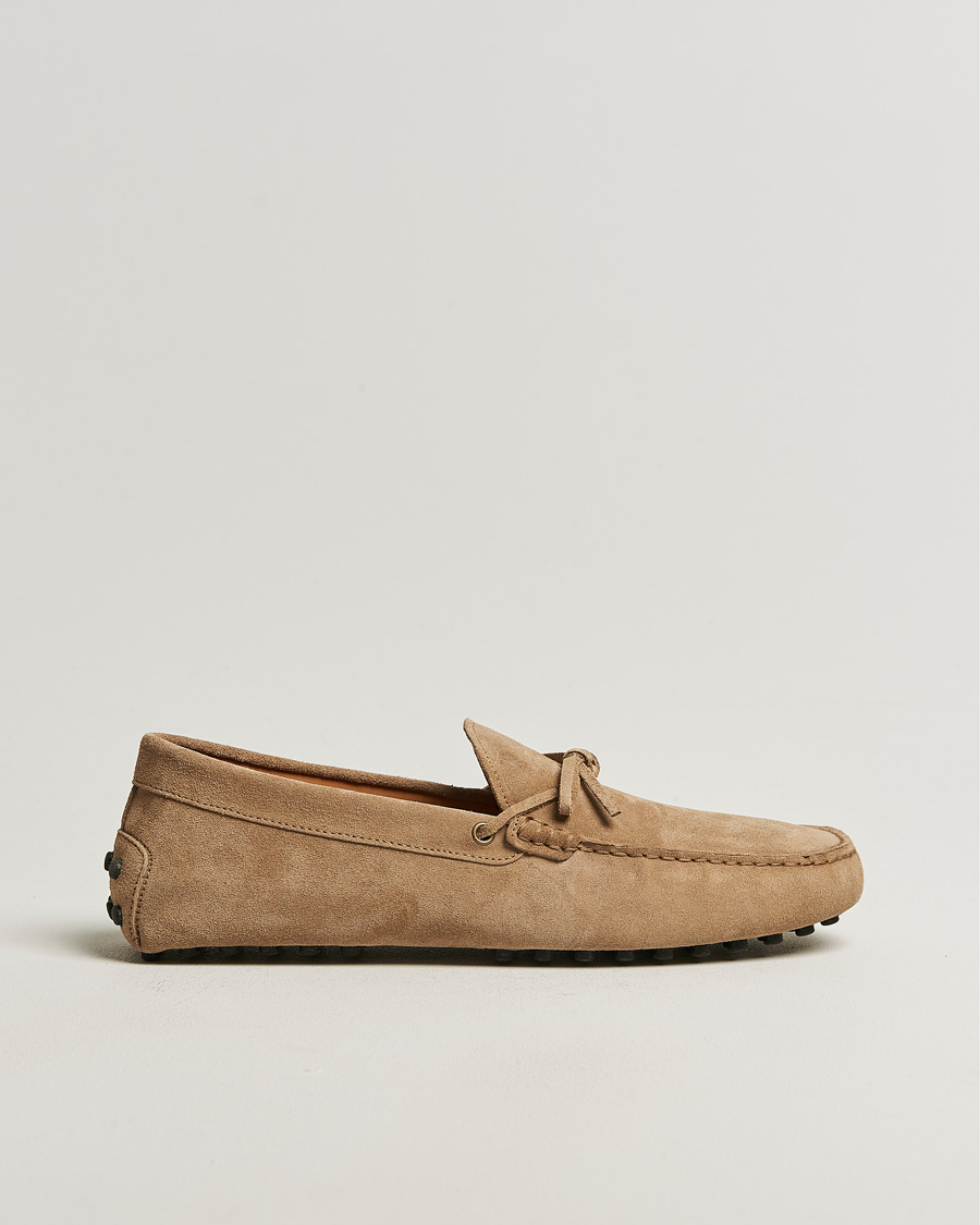 Herr | Bilskor | Tod's | Lacetto Gommino Carshoe Beige Suede