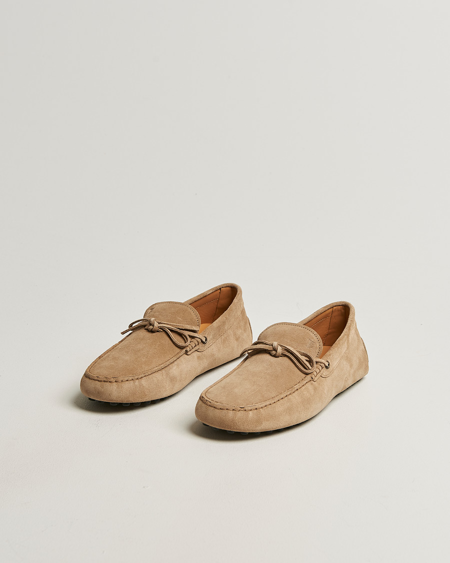 Herr | Bilskor | Tod's | Lacetto Gommino Carshoe Beige Suede