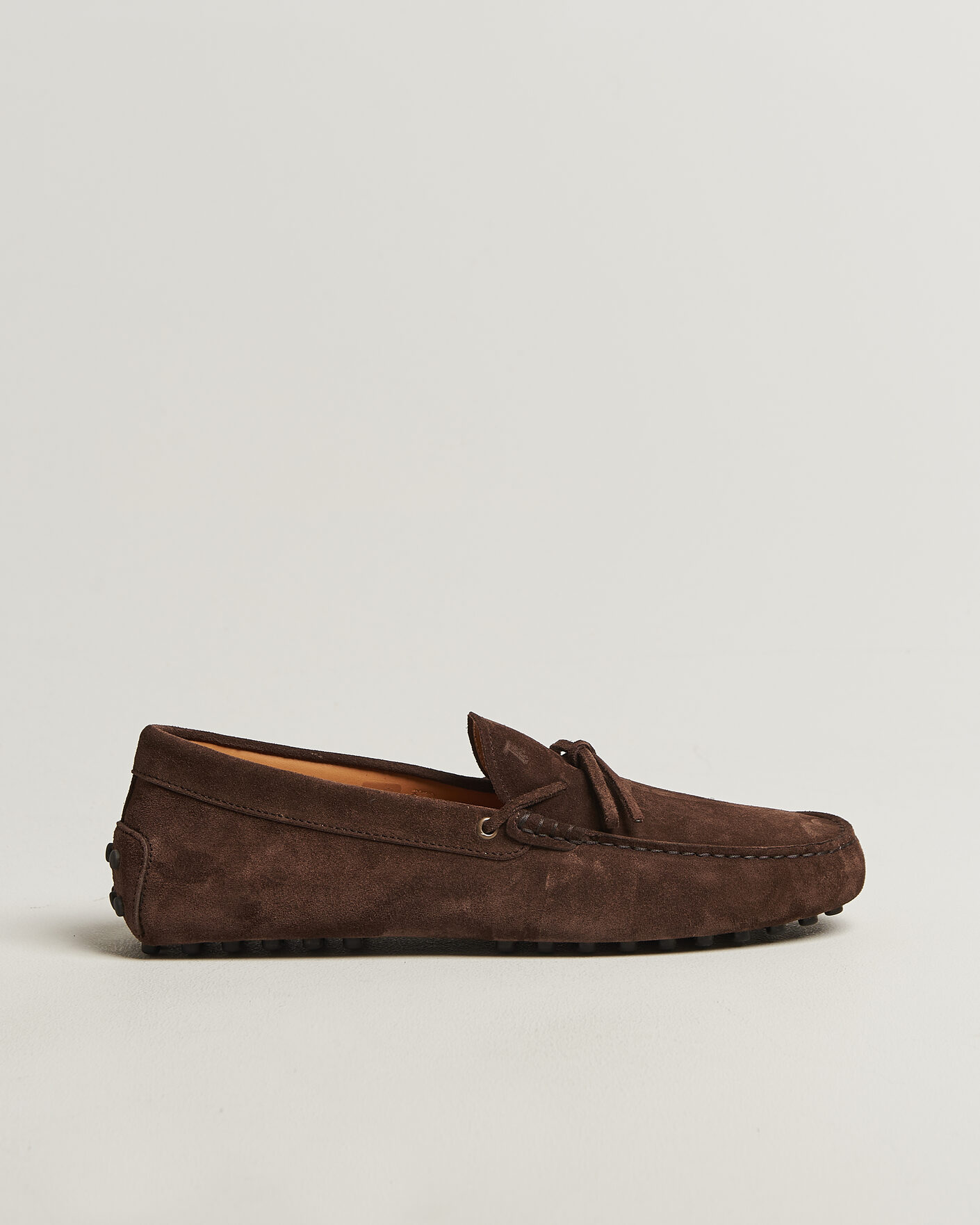 Herr | Bilskor | Tod's | Lacetto Gommino Carshoe Dark Brown Suede