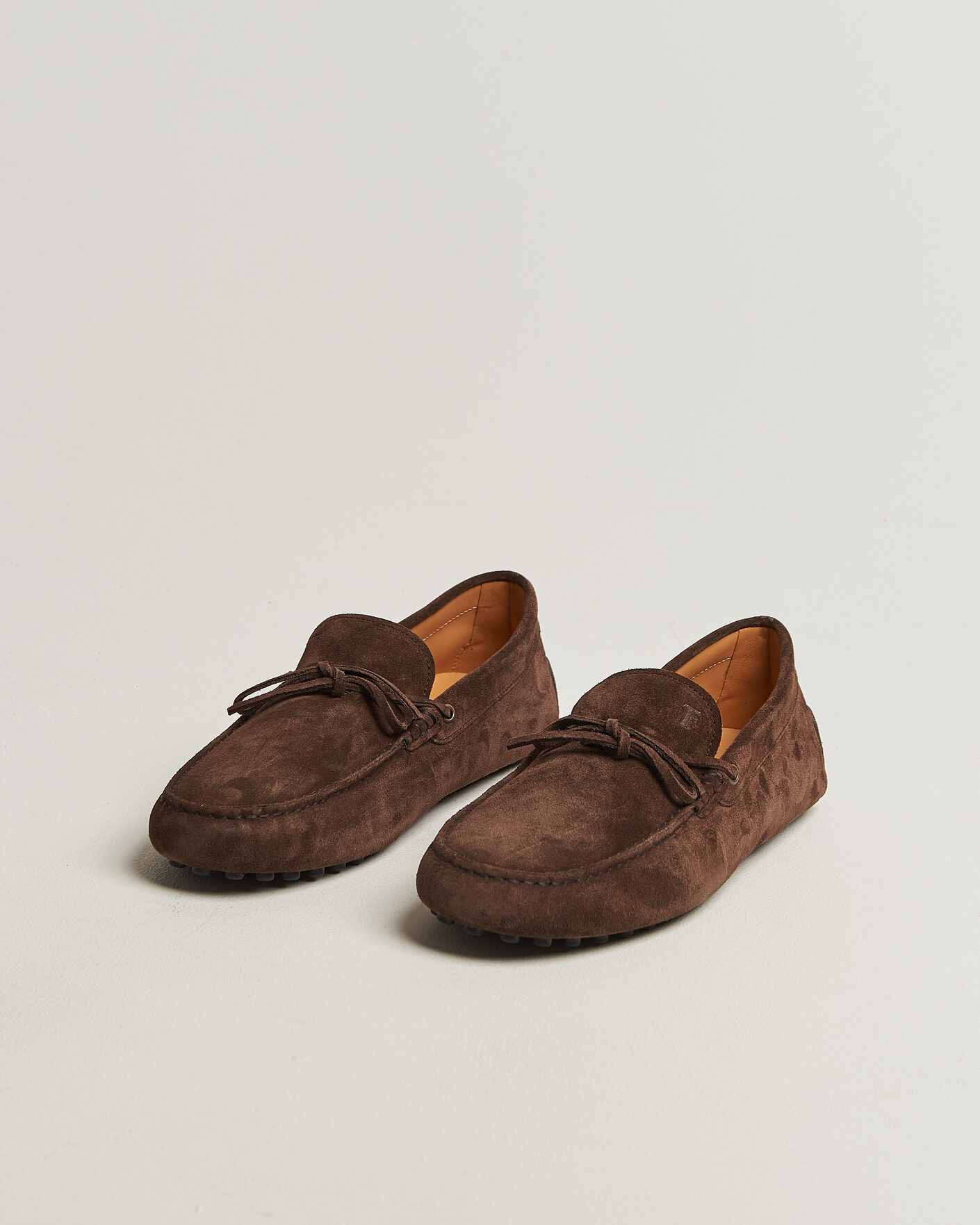 Herr | Bilskor | Tod's | Lacetto Gommino Carshoe Dark Brown Suede