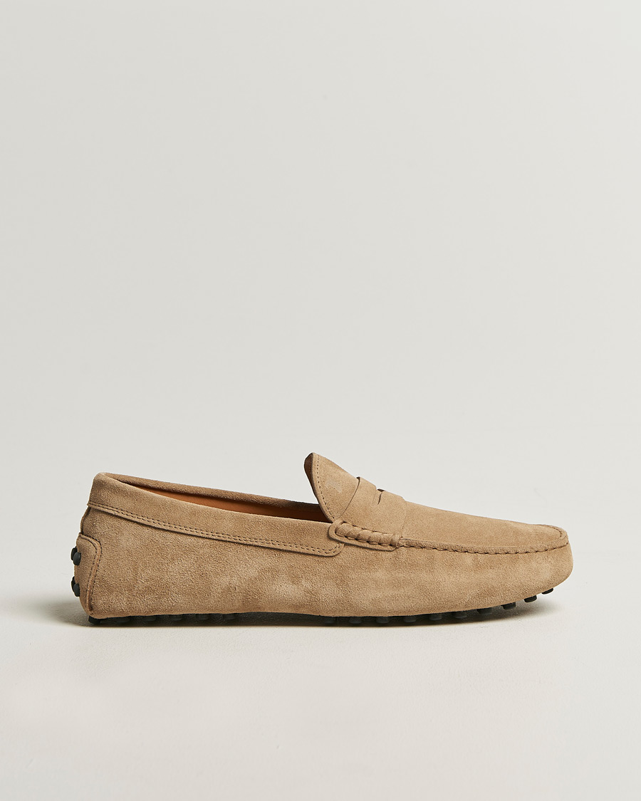 Herr | Bilskor | Tod's | Gommino Carshoe Beige Suede