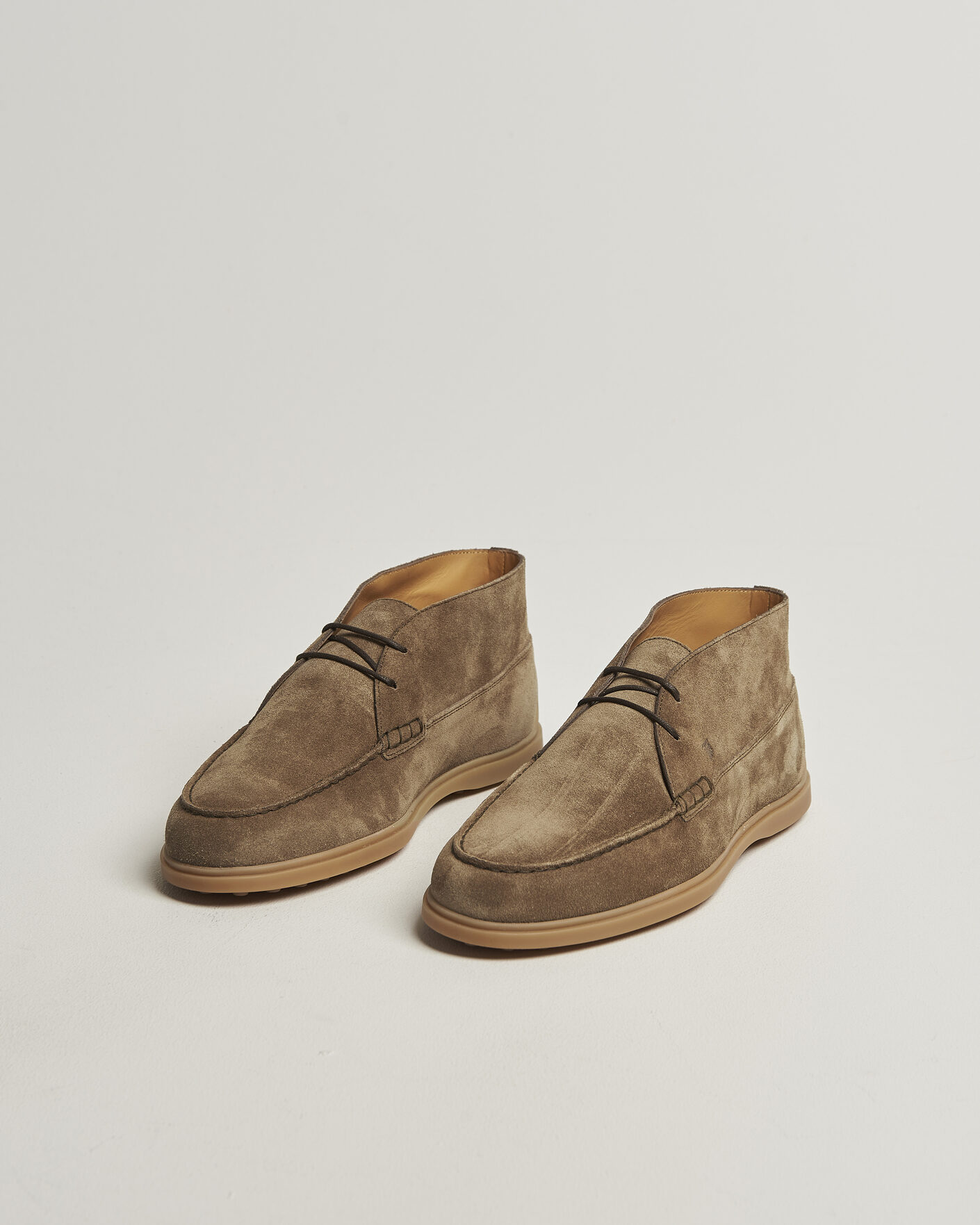 Herr | Seglarskor | Tod's | Gomma Leggera Chukka Boots Beige Suede