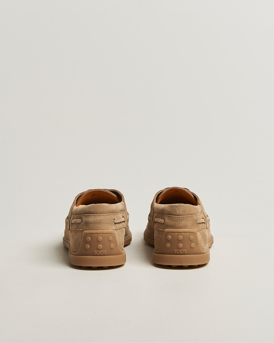 Herr | Seglarskor | Tod's | Gomma Leggera Boat Shoe Chestnut Suede