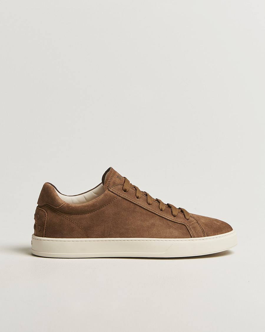 Herr | Sneakers | Tod's | Cassetta Lacciata Sneaker Chestnut Suede
