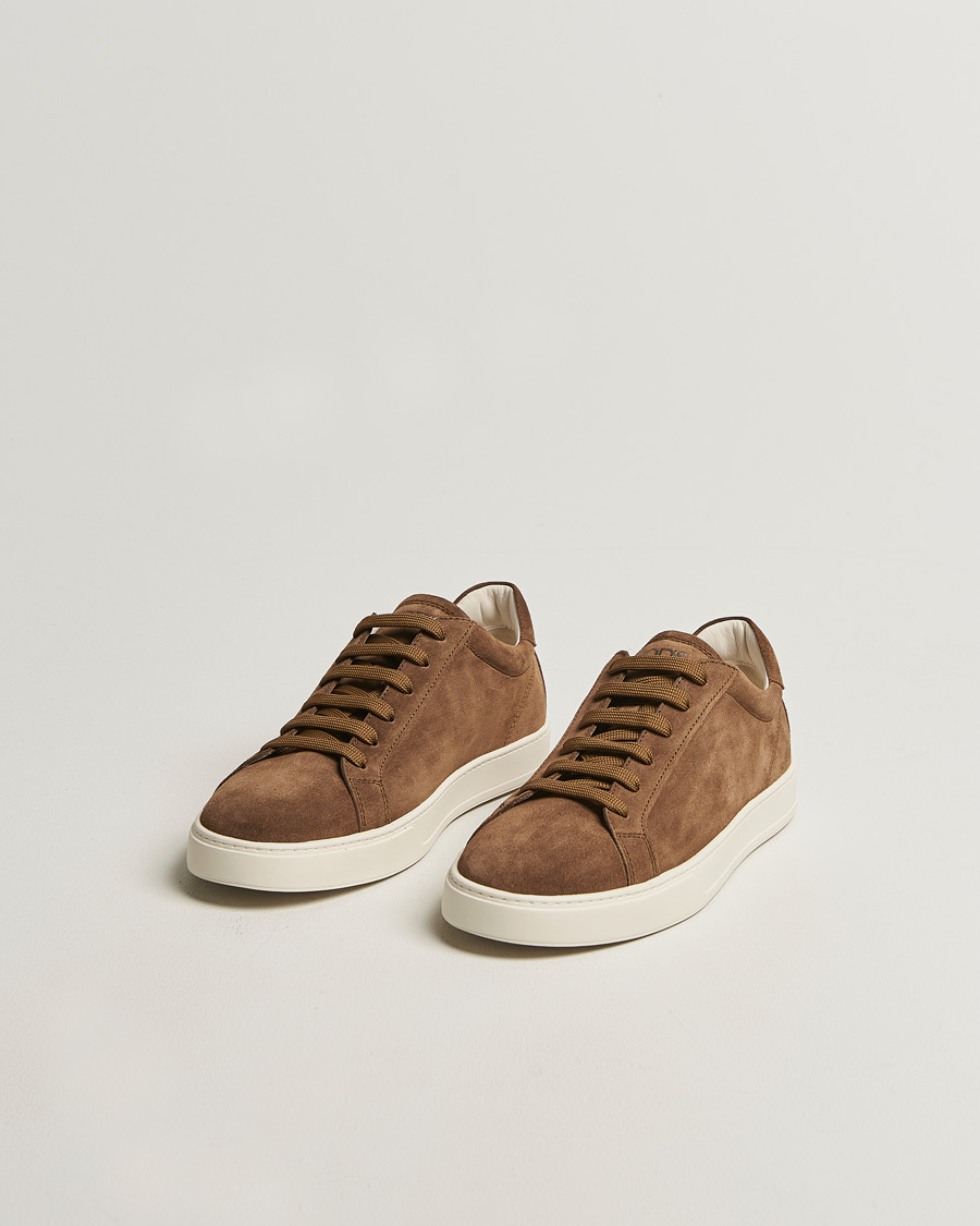 Herr | Sneakers | Tod's | Cassetta Lacciata Sneaker Chestnut Suede