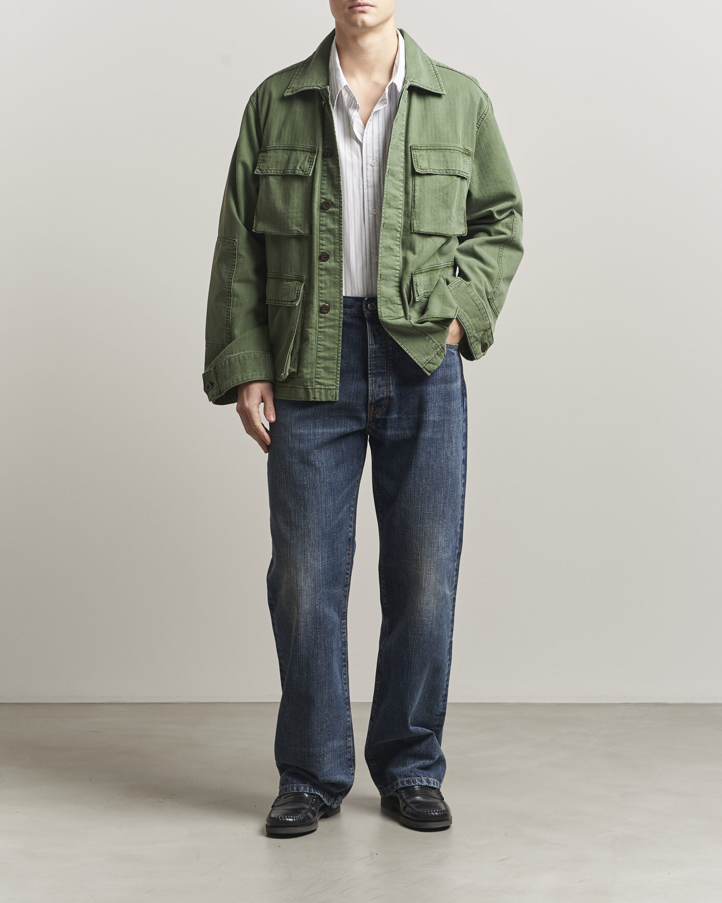 Herr | Jeans | Jeanerica | VM009 Vega Jeans Dark Blue Righe