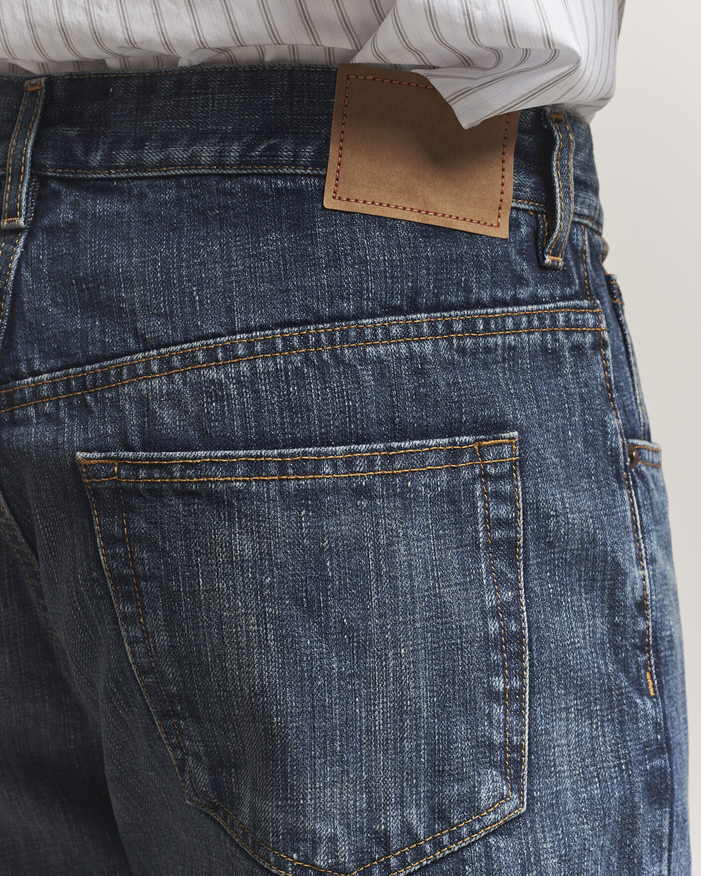 Herr | Jeans | Jeanerica | VM009 Vega Jeans Dark Blue Righe