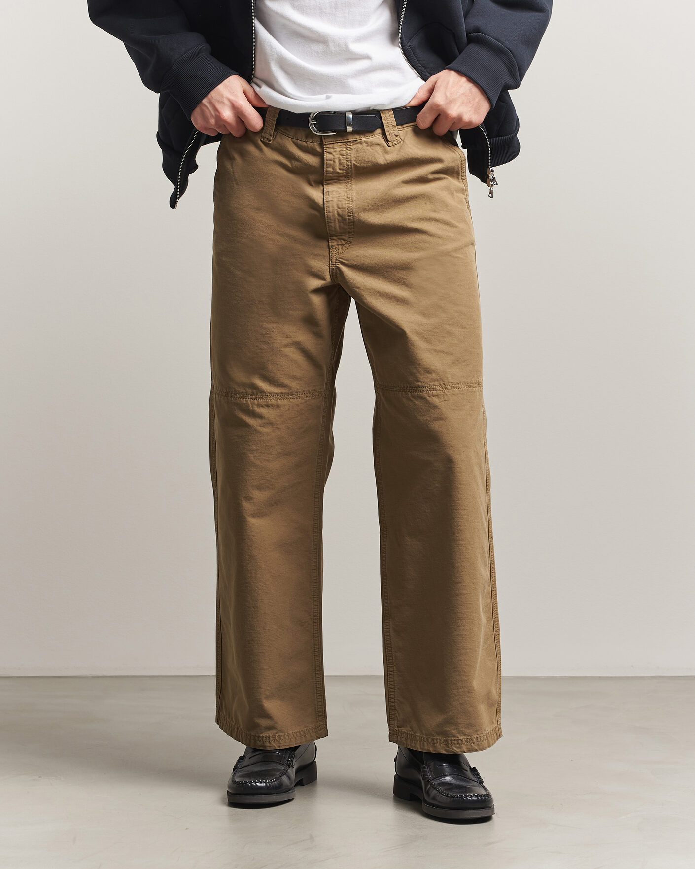 Herr | Byxor | Jeanerica | Genua Pilé Workwear Trousers Green