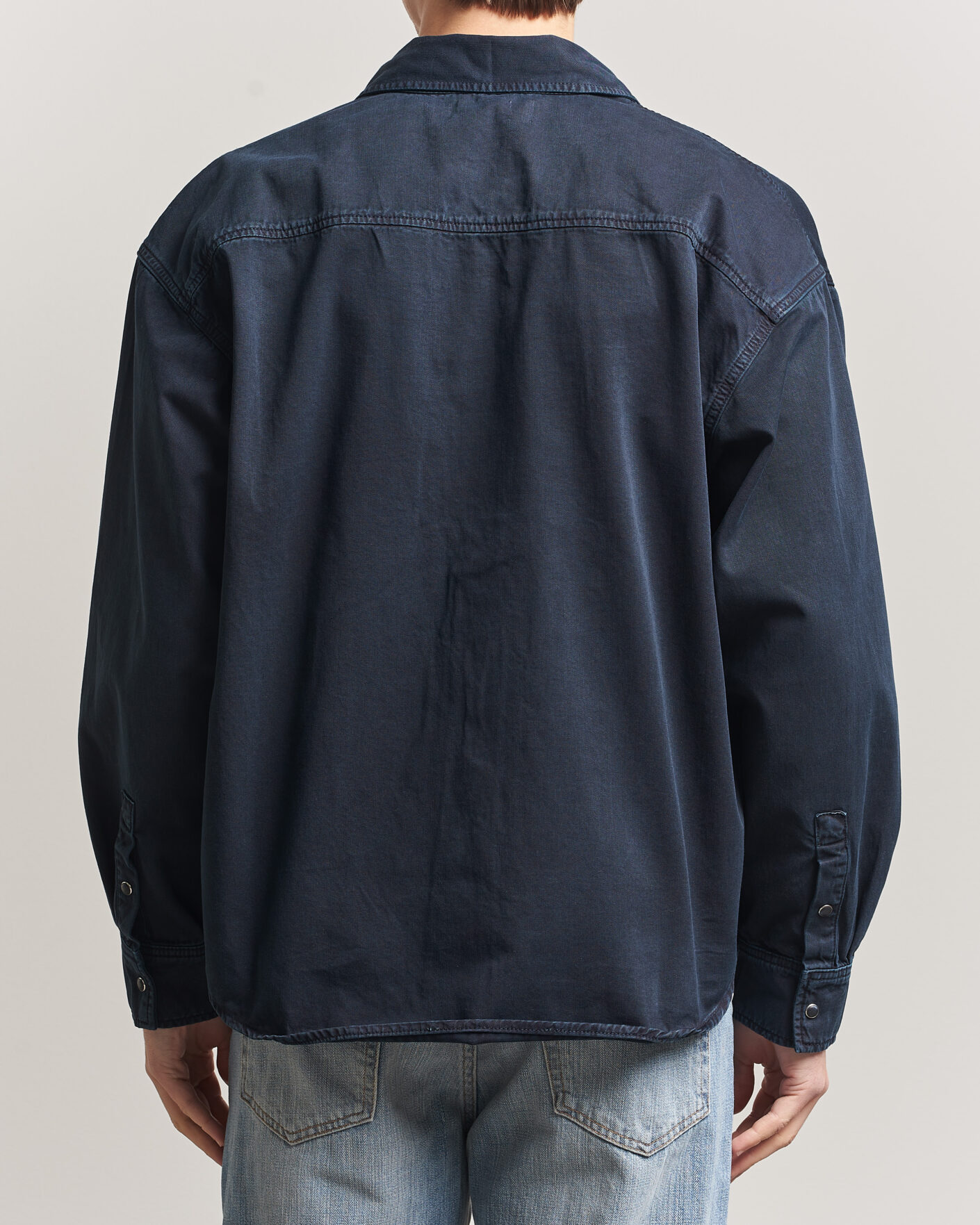 Herr | Skjortor | Jeanerica | André Pocket Overshirt Blue Black