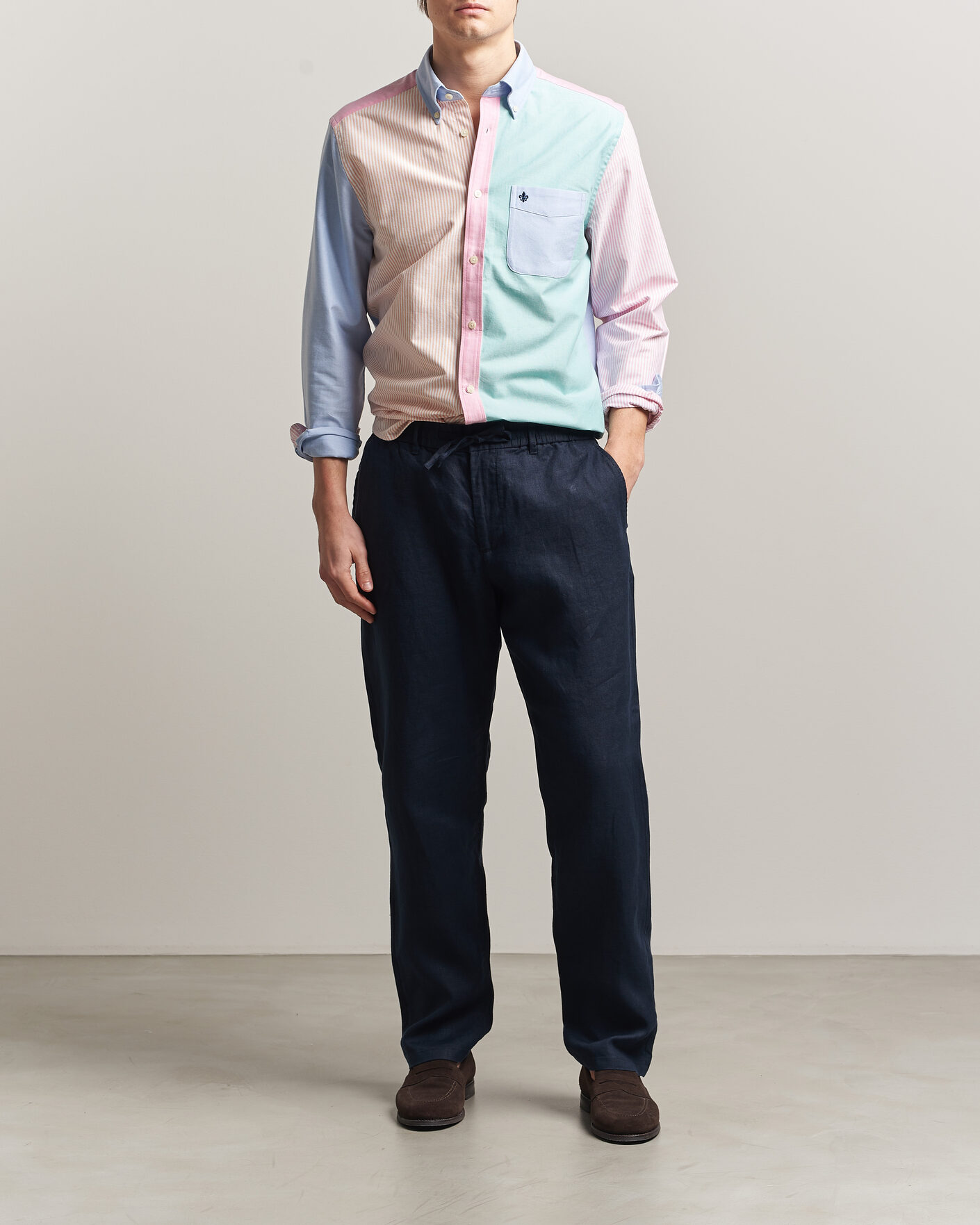 Herr | Skjortor | Morris | Oxford Mix Shirt Multi