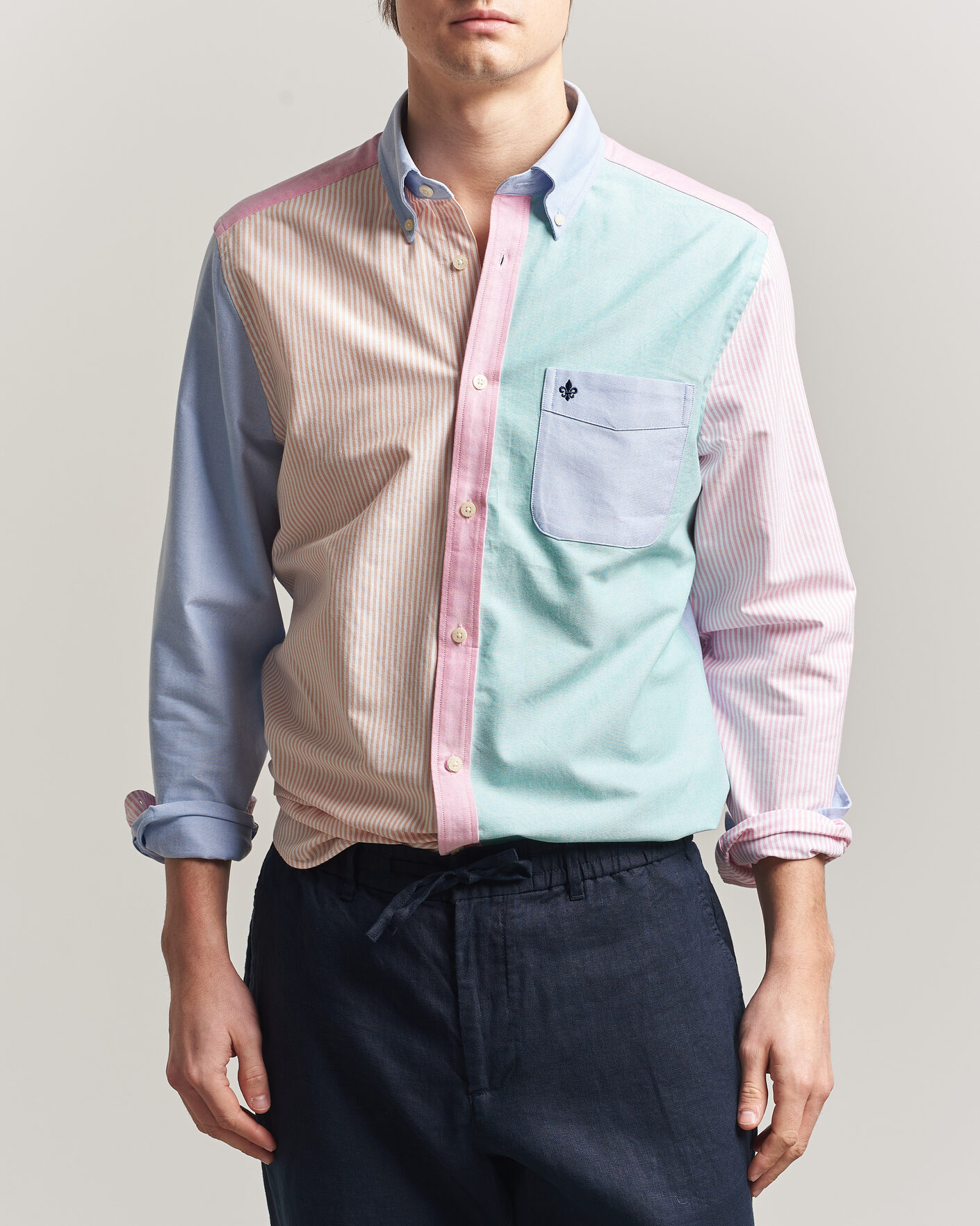 Herr | Skjortor | Morris | Oxford Mix Shirt Multi