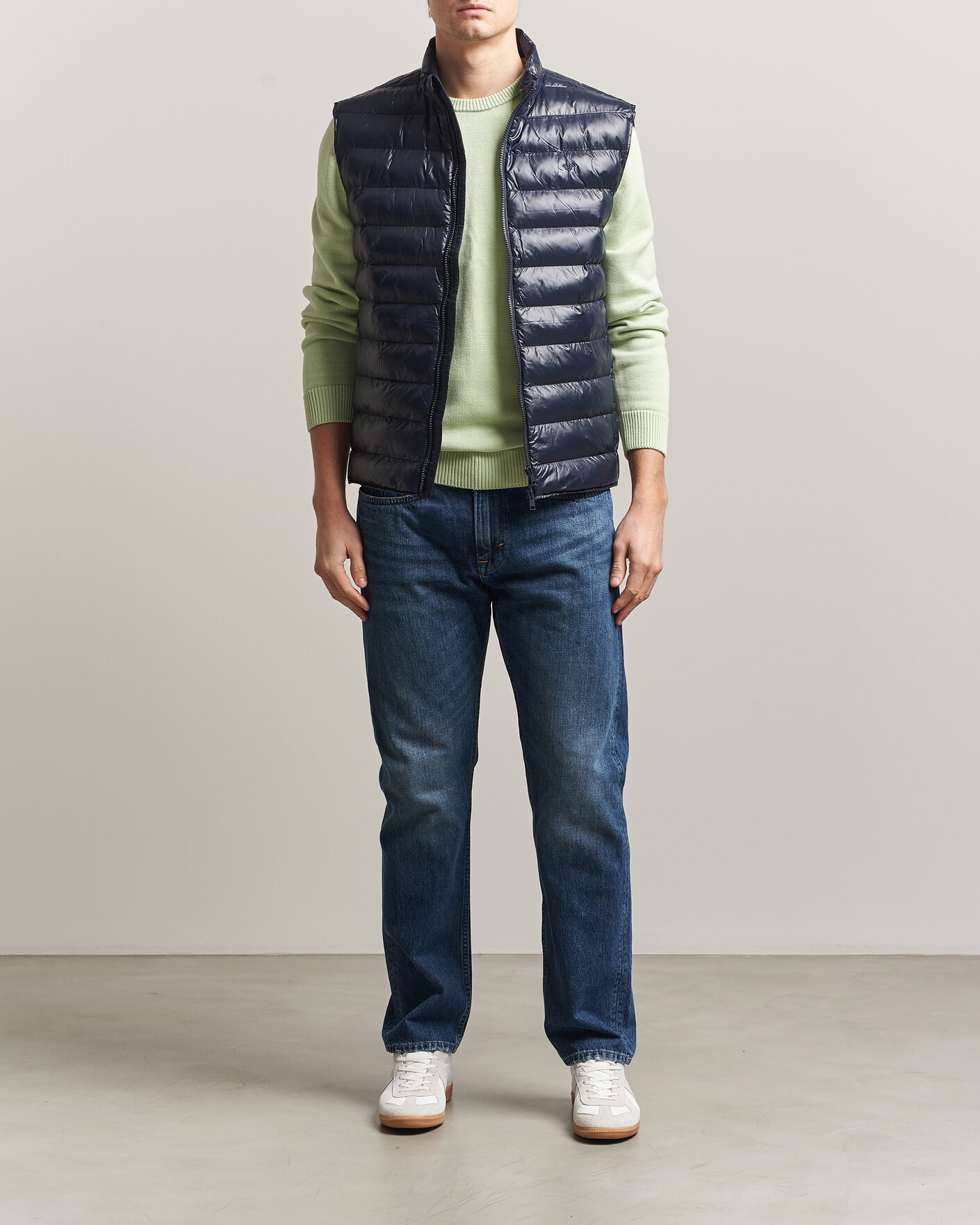 Herr | Västar | Morris | Norfolk Liner Vest Glossy Navy