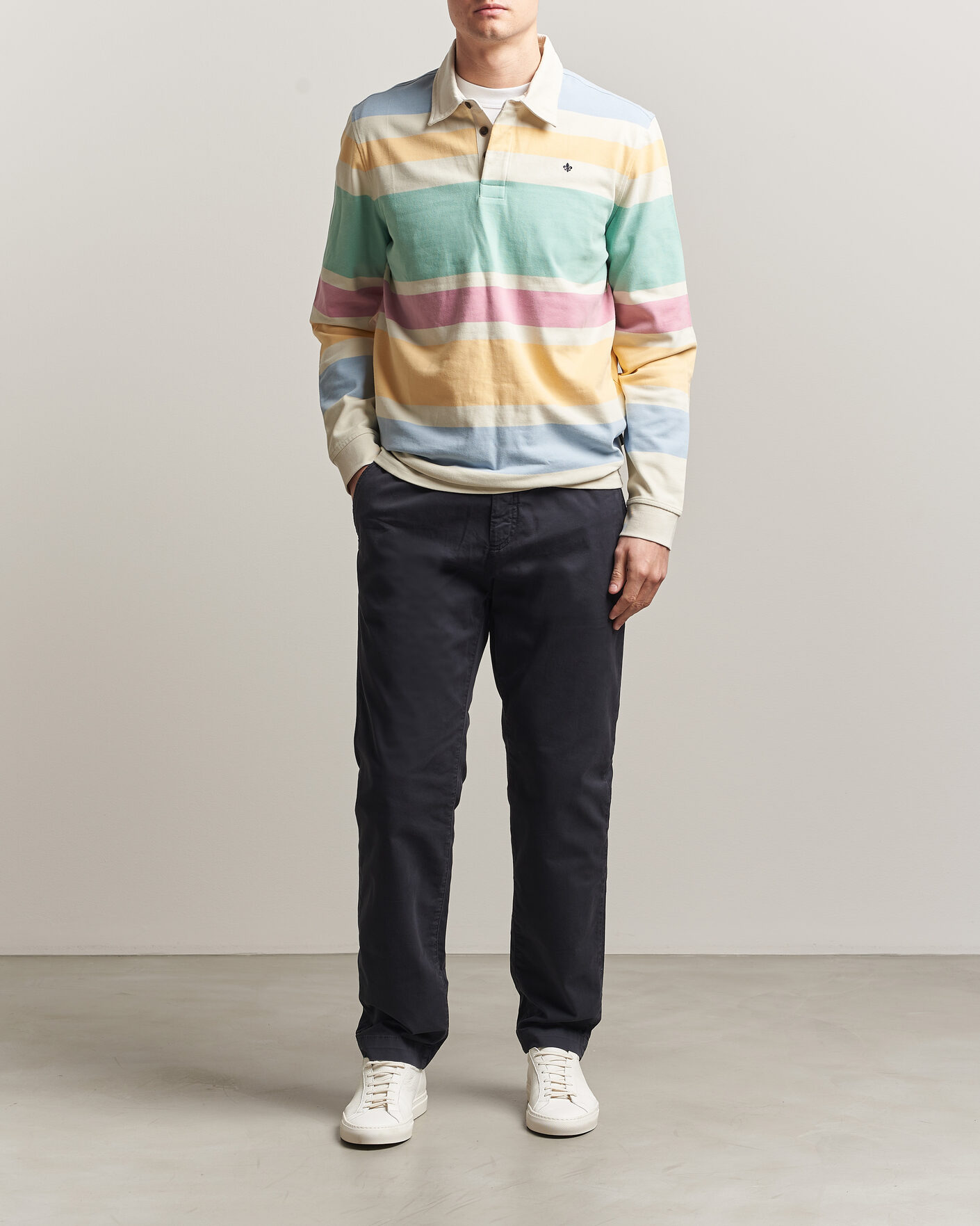 Herr | Byxor | Morris | Jeffrey Summer Chinos Dark Blue