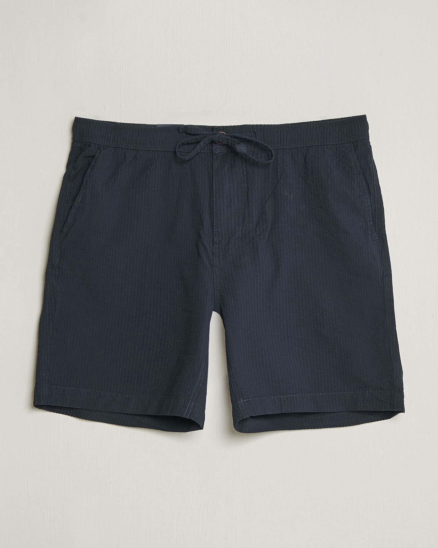 Herr | Shorts | Morris | Fenix Seersucker Shorts Dark Blue