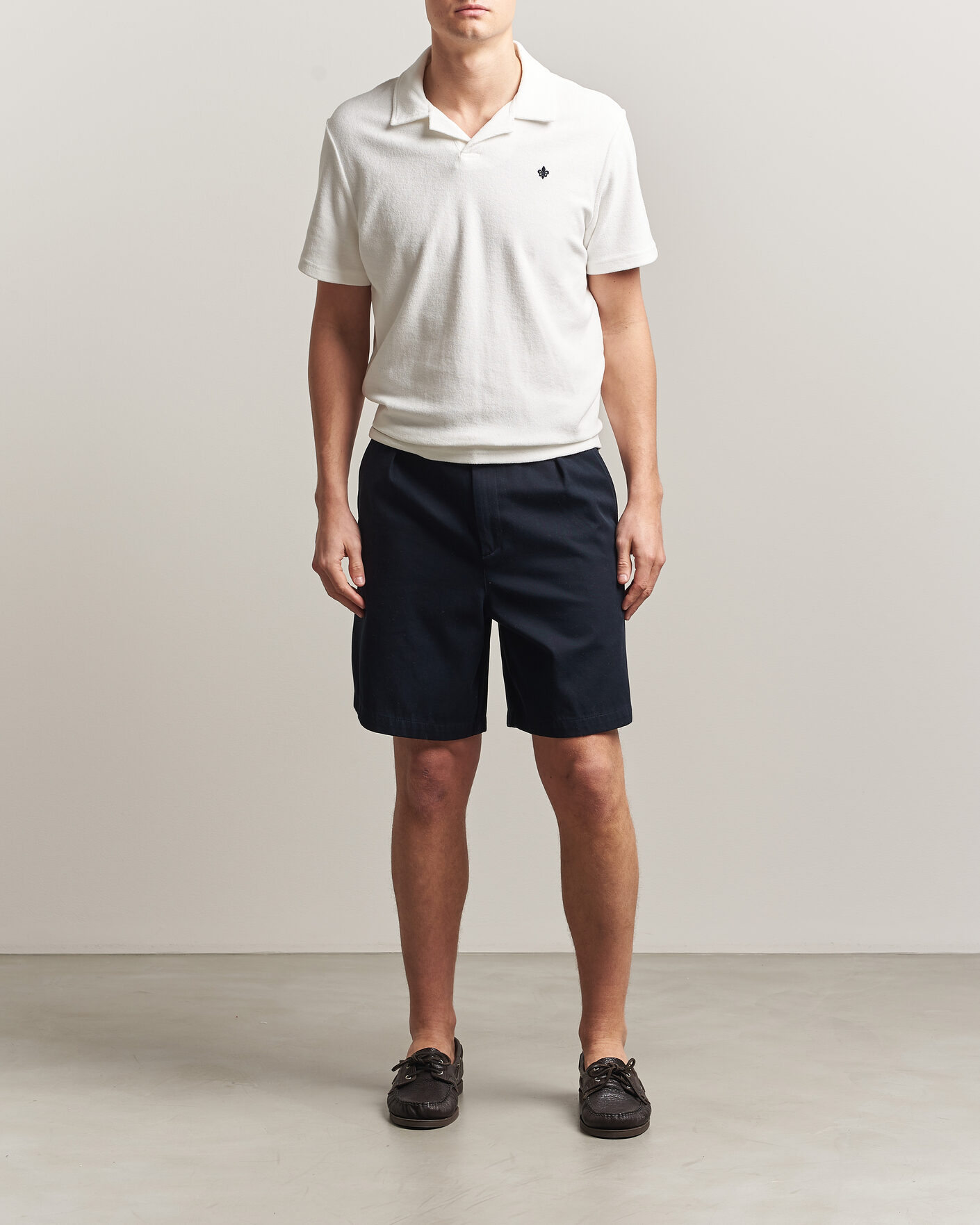 Herr | Pikéer | Morris | Delon Terry Shirt Off White