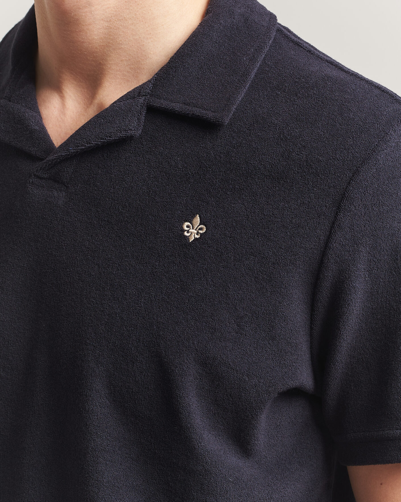 Herr | Pikéer | Morris | Delon Terry Shirt Navy