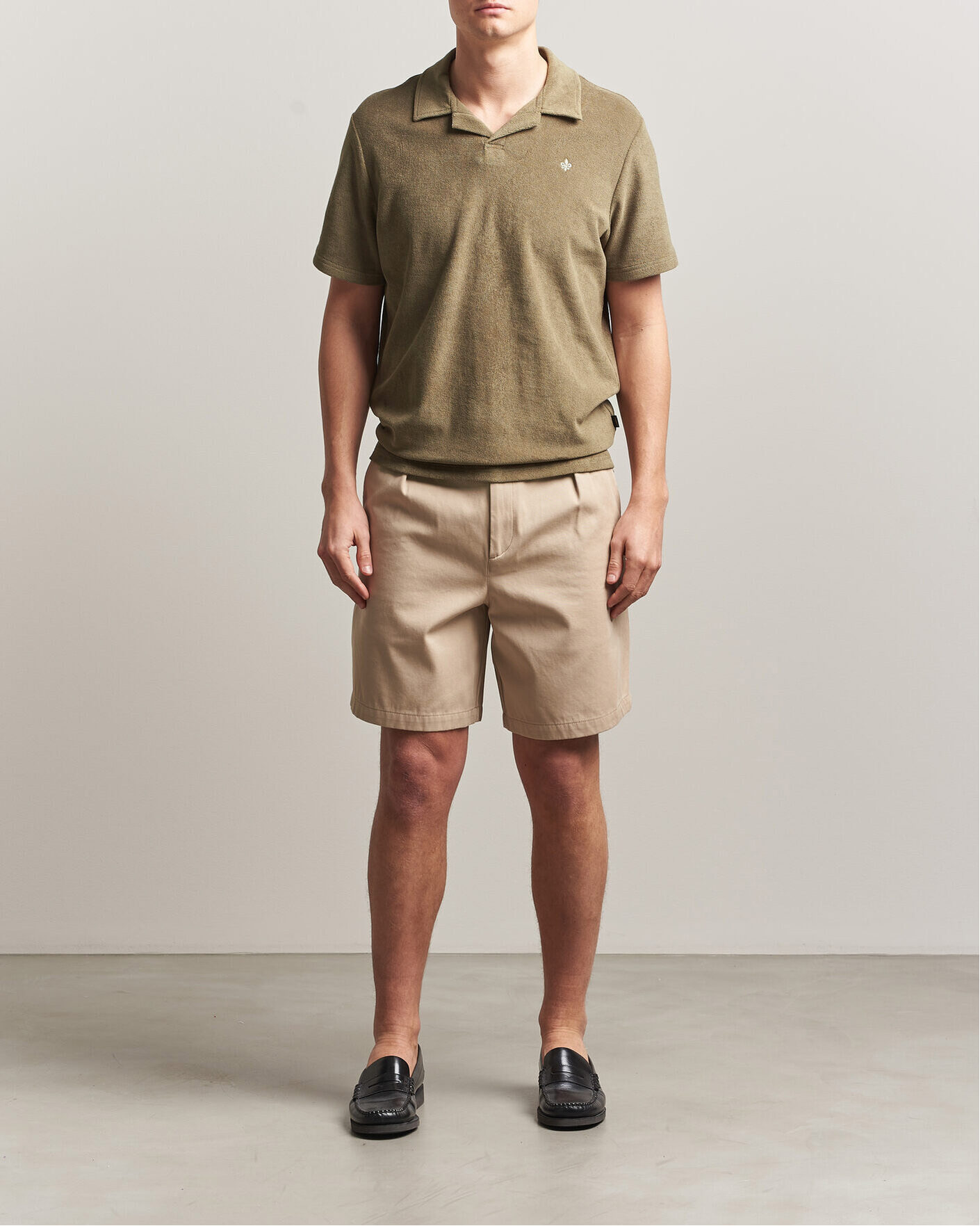 Herr | Pikéer | Morris | Delon Terry Shirt Olive