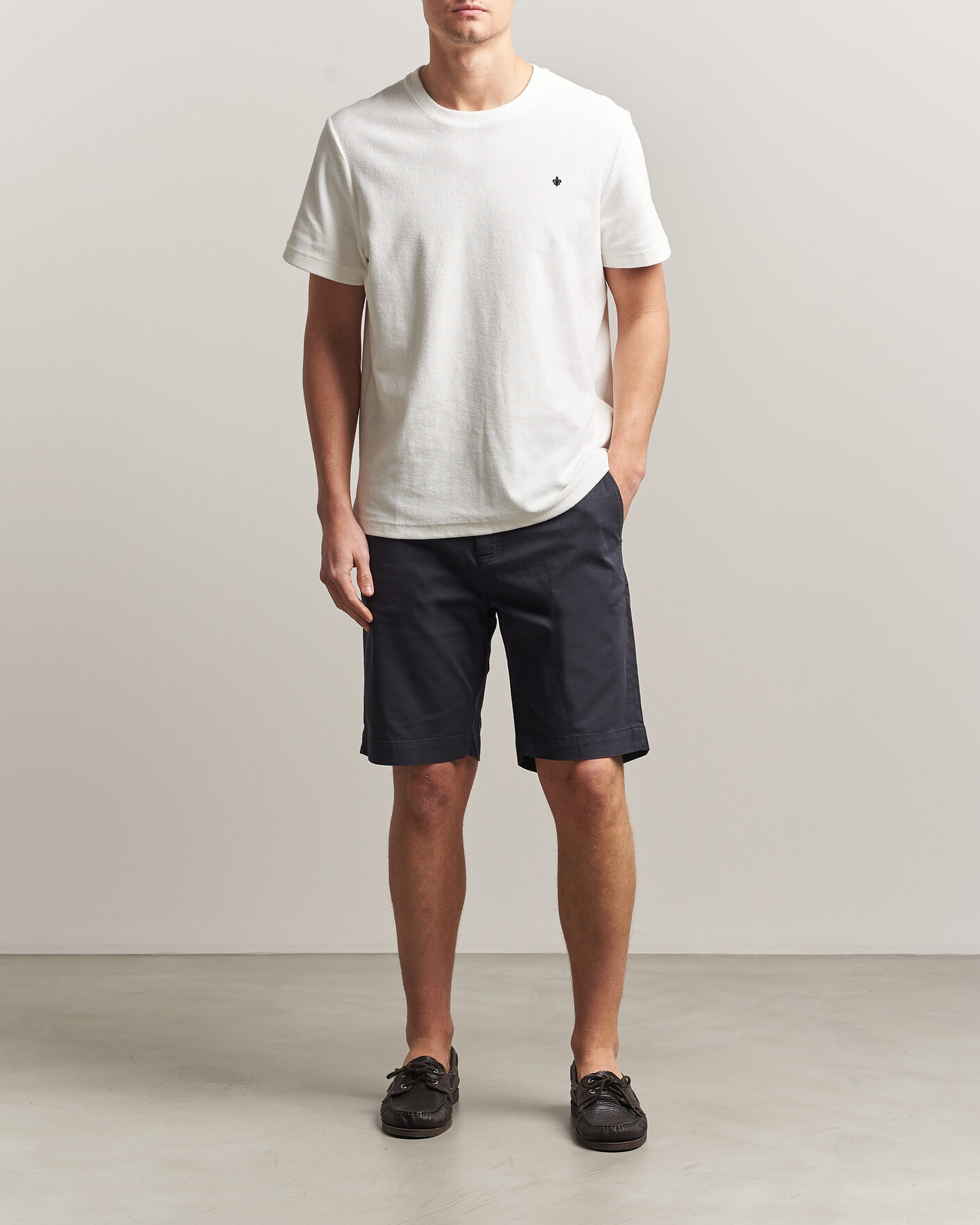 Herr | T-Shirts | Morris | Delon Terry Tee Off White