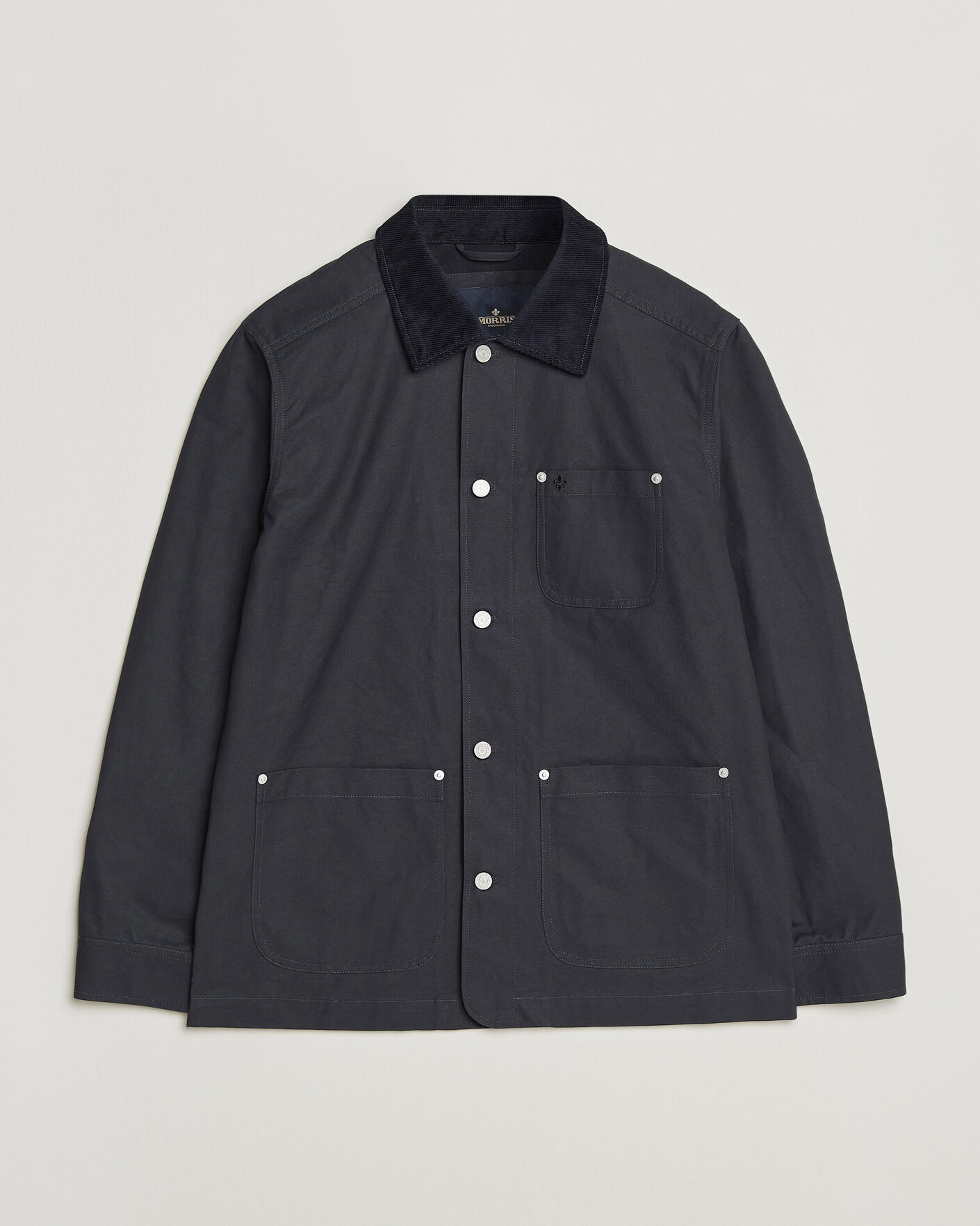 Herr | Jackor | Morris | Belmont Wax Shirt Jacket Navy