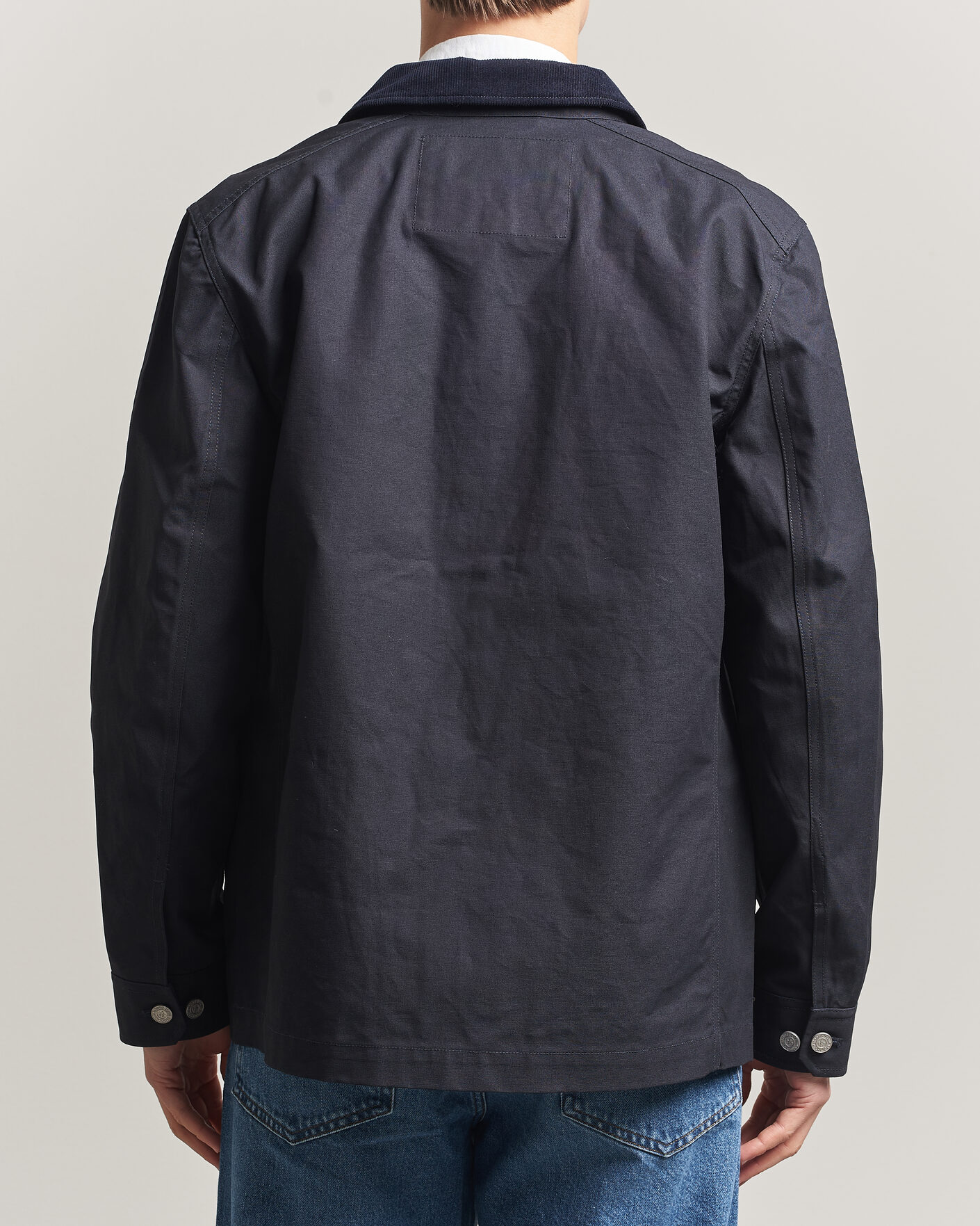 Herr | Jackor | Morris | Belmont Wax Shirt Jacket Navy