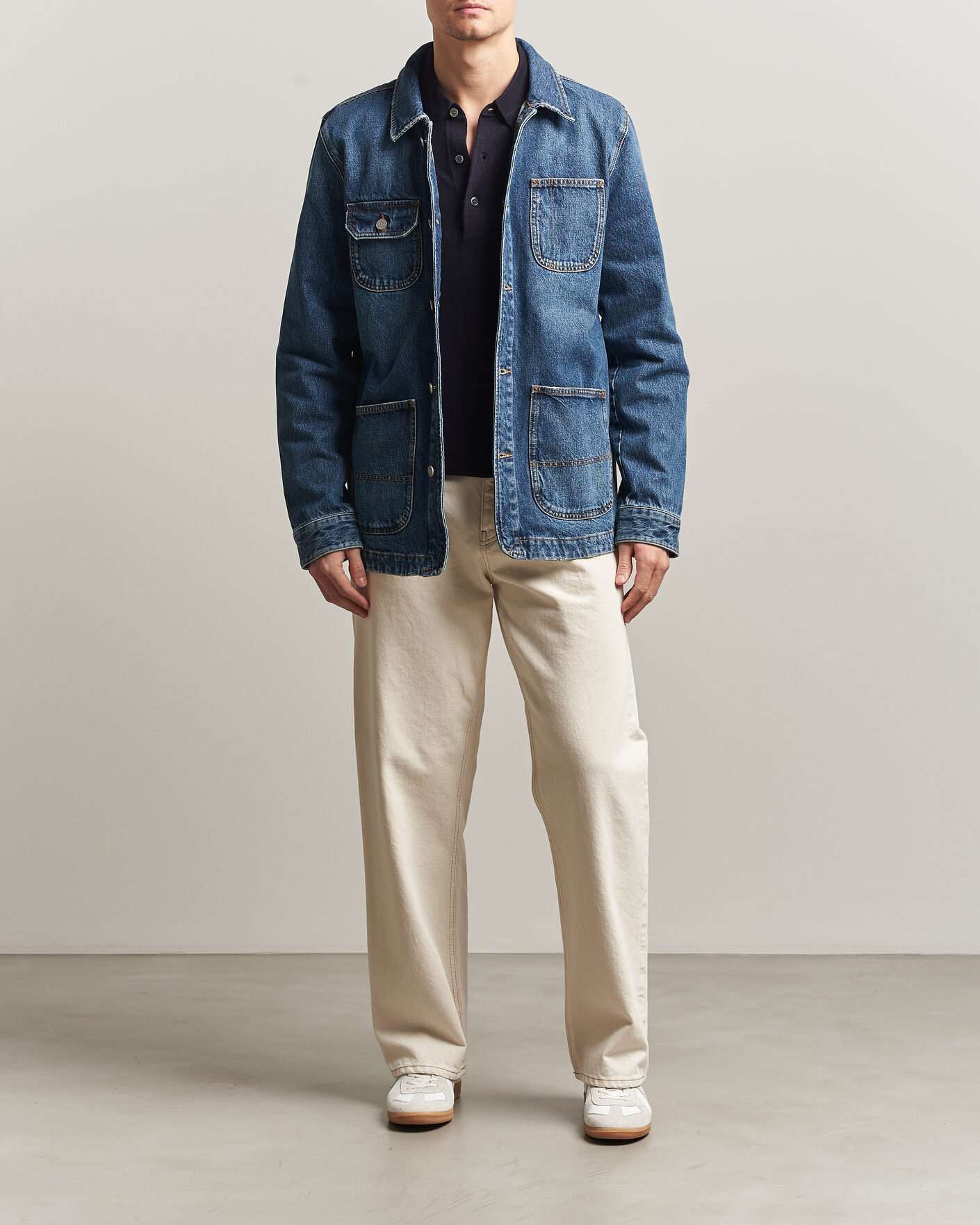 Herr | Jackor | Morris | Denim Shirt Jacket Blue