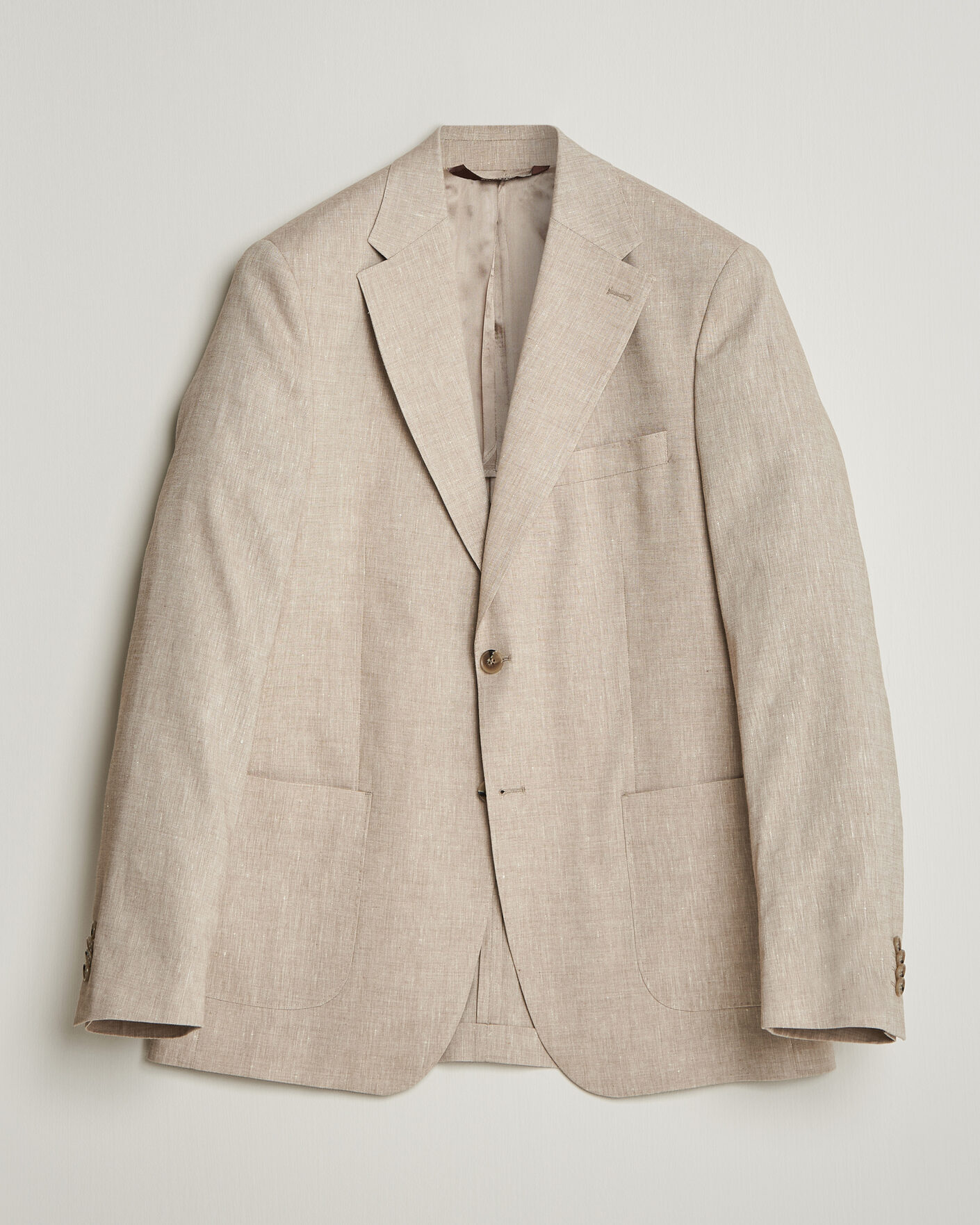Herr | Kavajer | Morris | Linen Suit Blazer Khaki