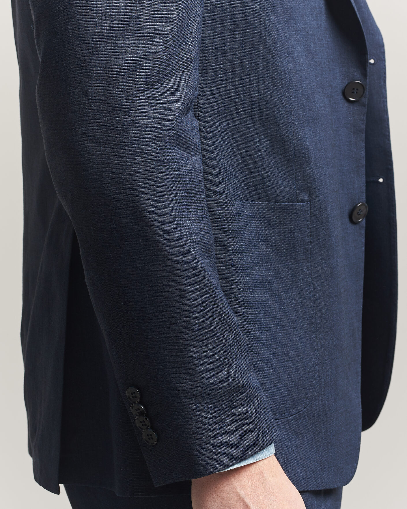 Herr | Kavajer | Morris | Linen Suit Blazer Navy