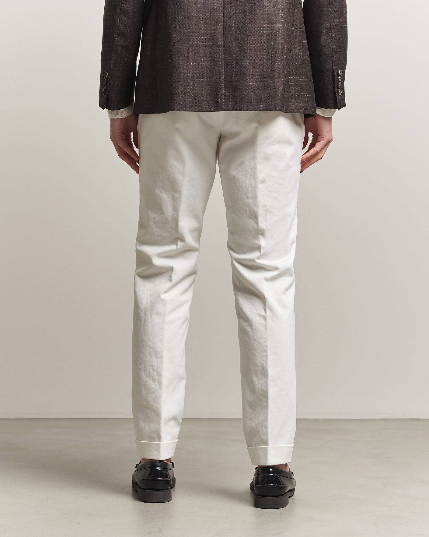 Herr | Byxor | Morris | Jack Cotton Trousers Off White