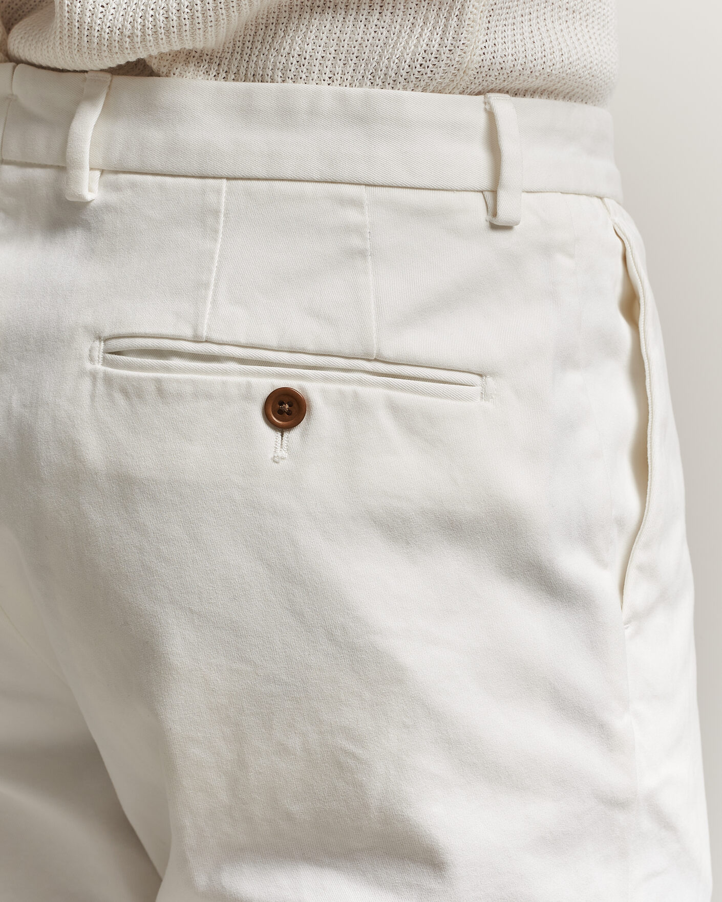 Herr | Byxor | Morris | Jack Cotton Trousers Off White