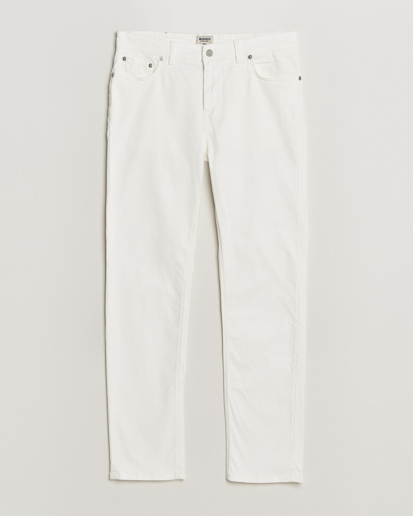Herr | Byxor | Morris | James Brushed 5-Pocket Jeans Off White