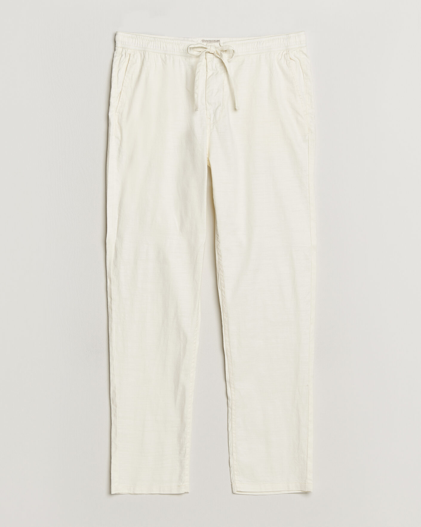 Herr | Byxor | Morris | Fenix Linen Trousers Off White