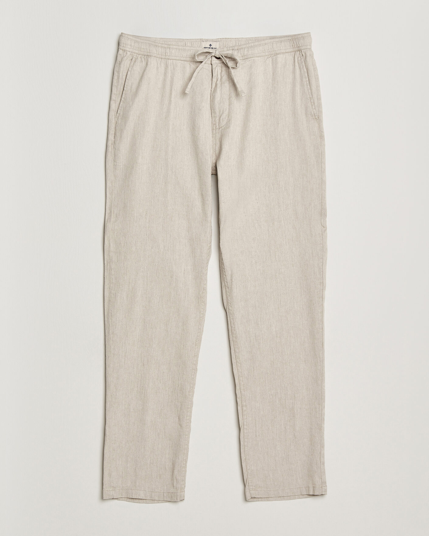Herr | Byxor | Morris | Fenix Linen Trousers Khaki