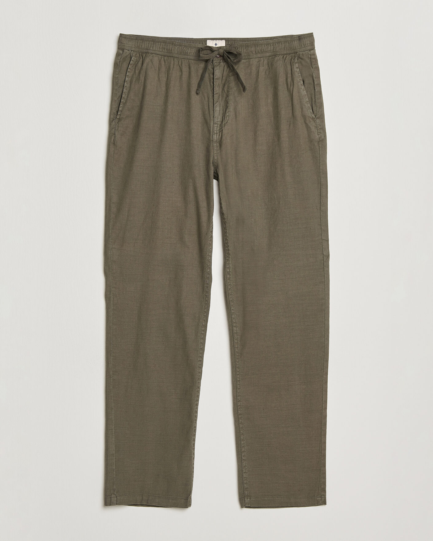Herr | Byxor | Morris | Fenix Linen Trousers Olive