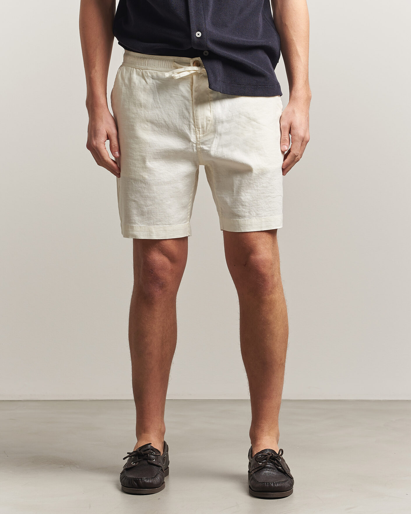 Herr | Shorts | Morris | Fenix Linen Shorts Off White
