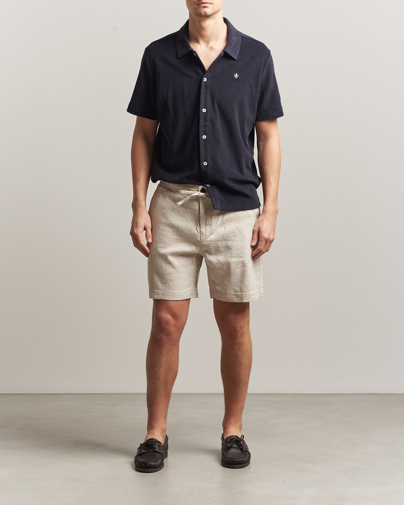 Herr | Shorts | Morris | Fenix Linen Shorts Khaki