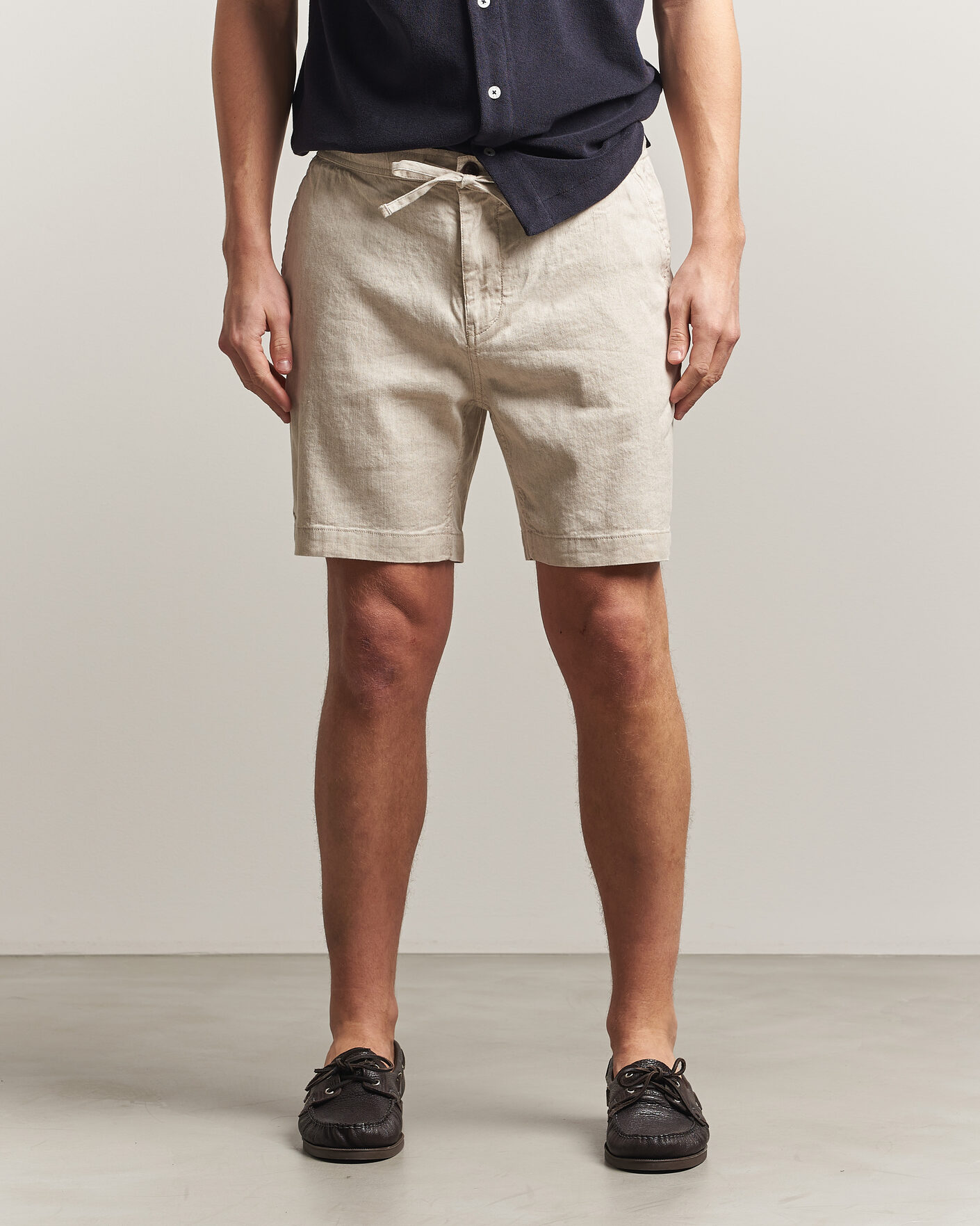Herr | Shorts | Morris | Fenix Linen Shorts Khaki
