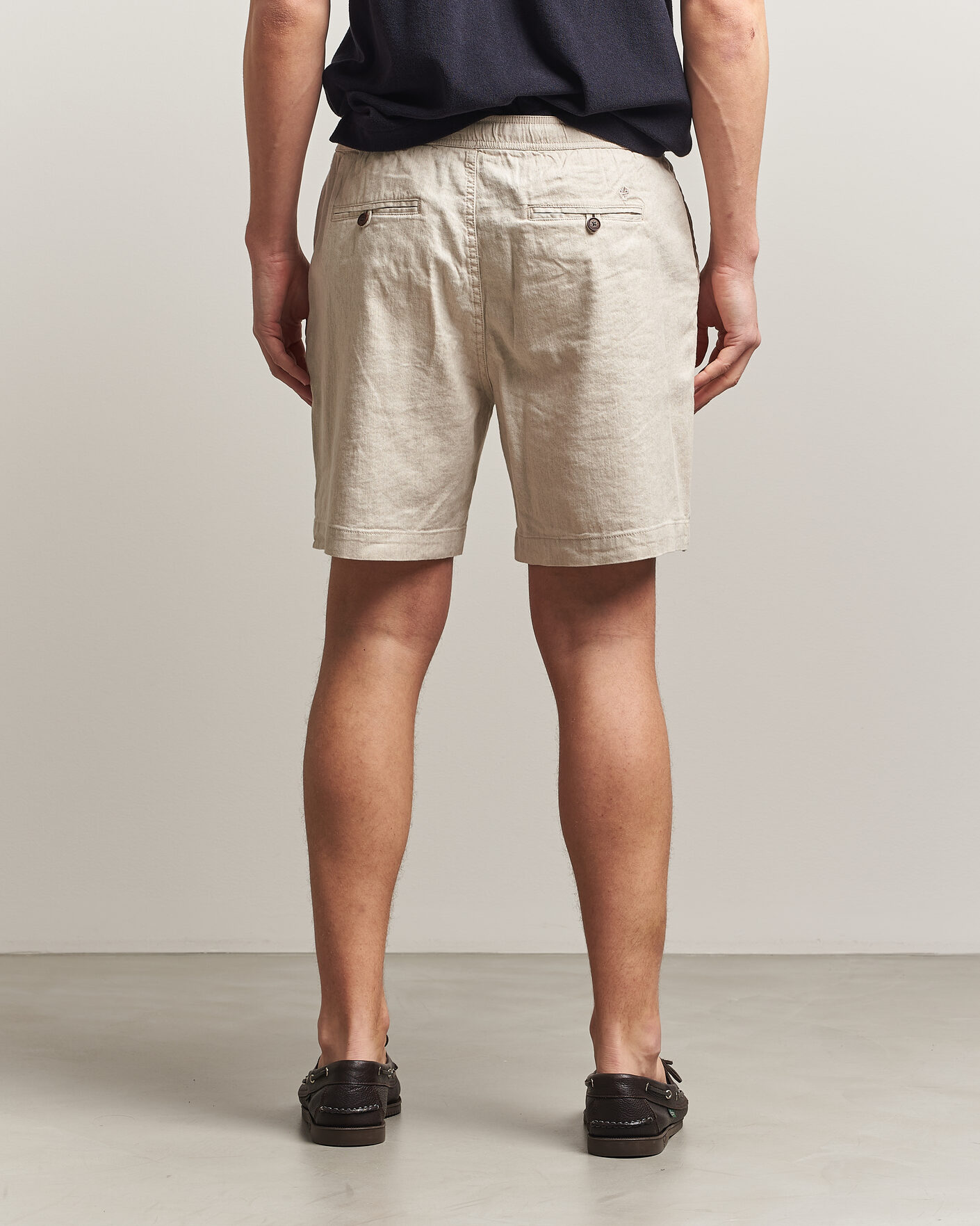 Herr | Shorts | Morris | Fenix Linen Shorts Khaki