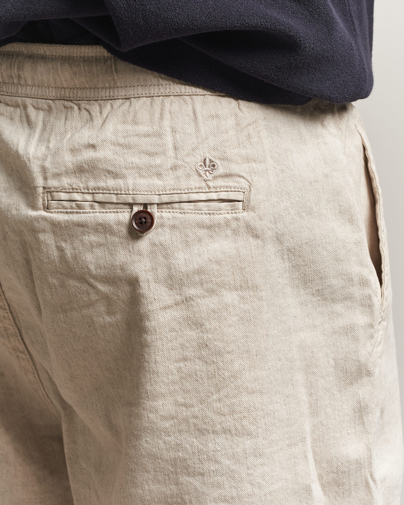 Herr | Shorts | Morris | Fenix Linen Shorts Khaki