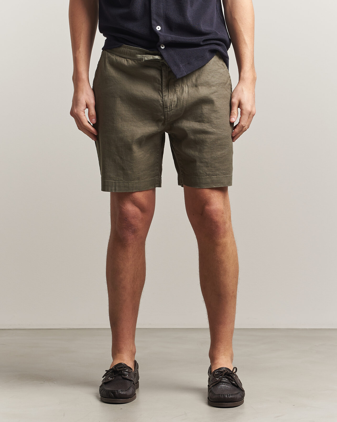 Herr | Shorts | Morris | Fenix Linen Shorts Olive